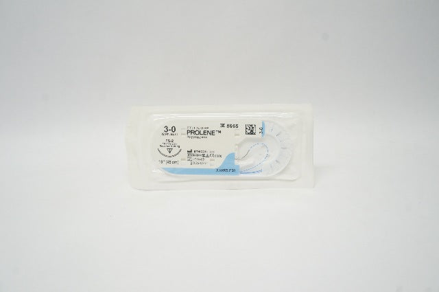 Ethicon 8665 3-0 PROLENE, FS-2, 19mm 3/8c Reverse Cutting, 18 inch (x)