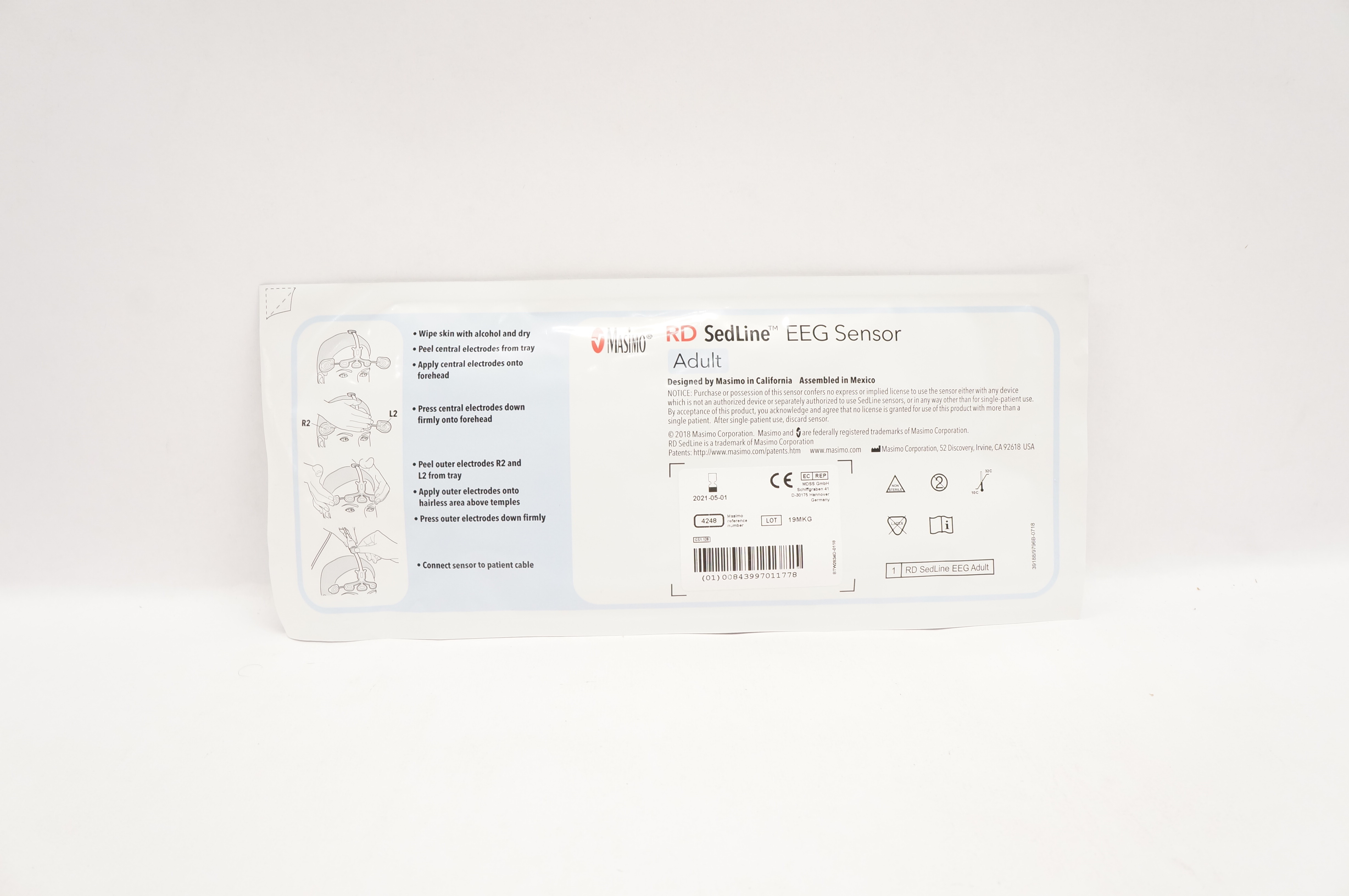 Masimo 4248 RD Sedline EEG Sensor Adult (x)