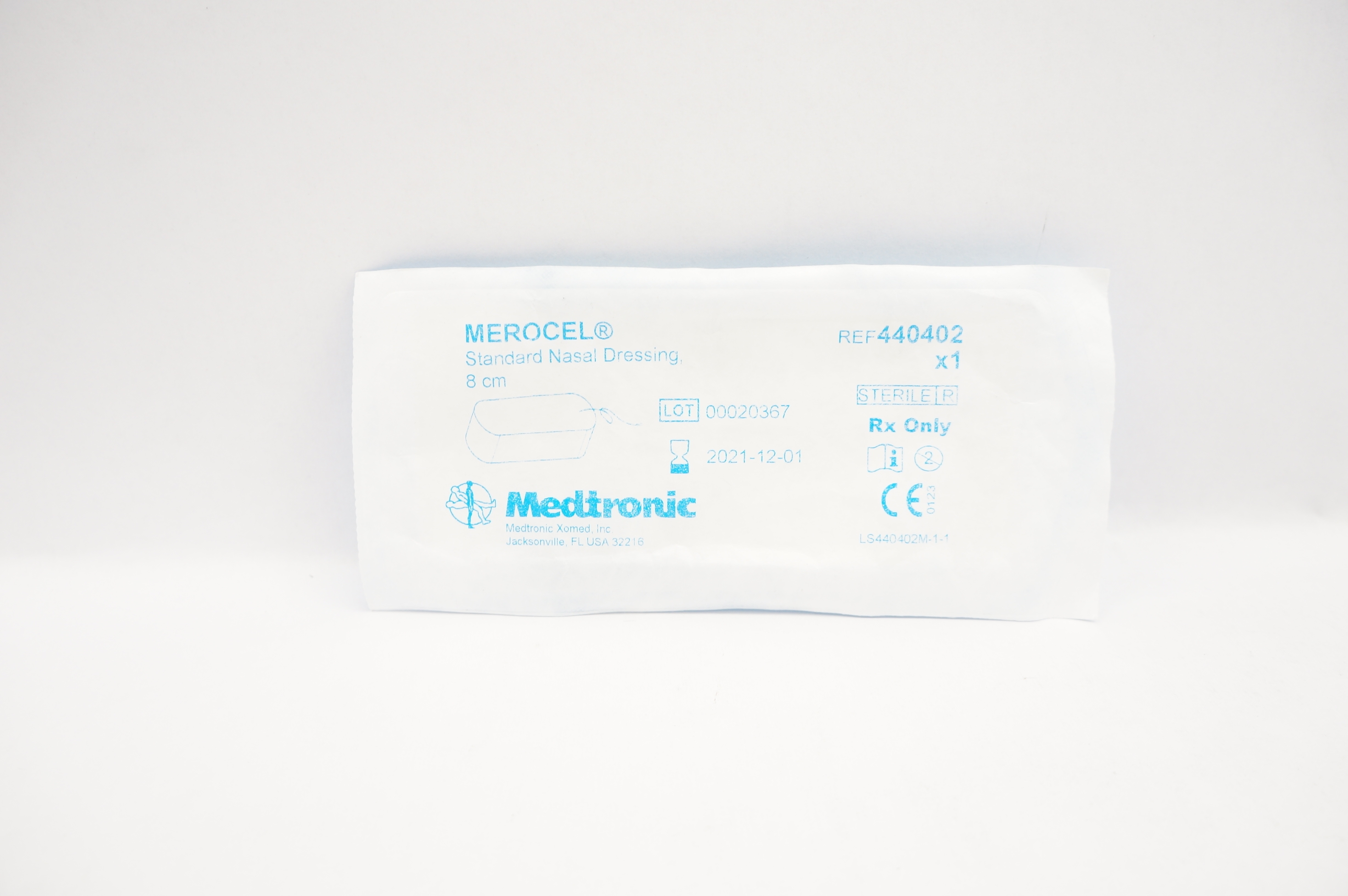 Merocel R Medtronic 440402 MEROCEL Standard Nasal Dressing 8cm (x)