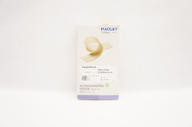 Maquet HEK06/75CP (1) Hemacarotid Carotid Patch Knitted Colagen Coated6x75mm (x)