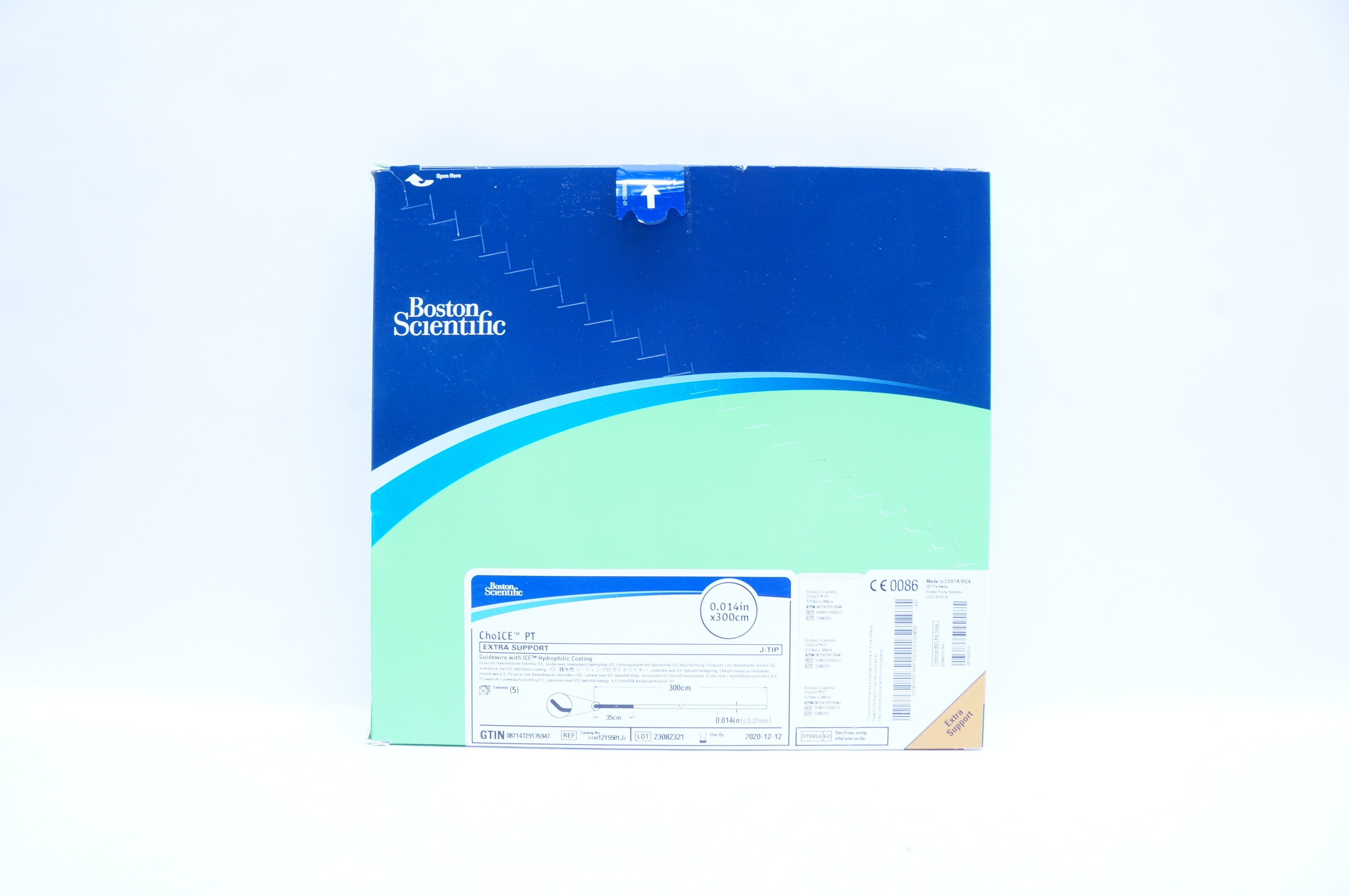 Boston Scientific 1215501J2 Extra Support, J-Tip 0.014in x 300cm (x) -Box of 5