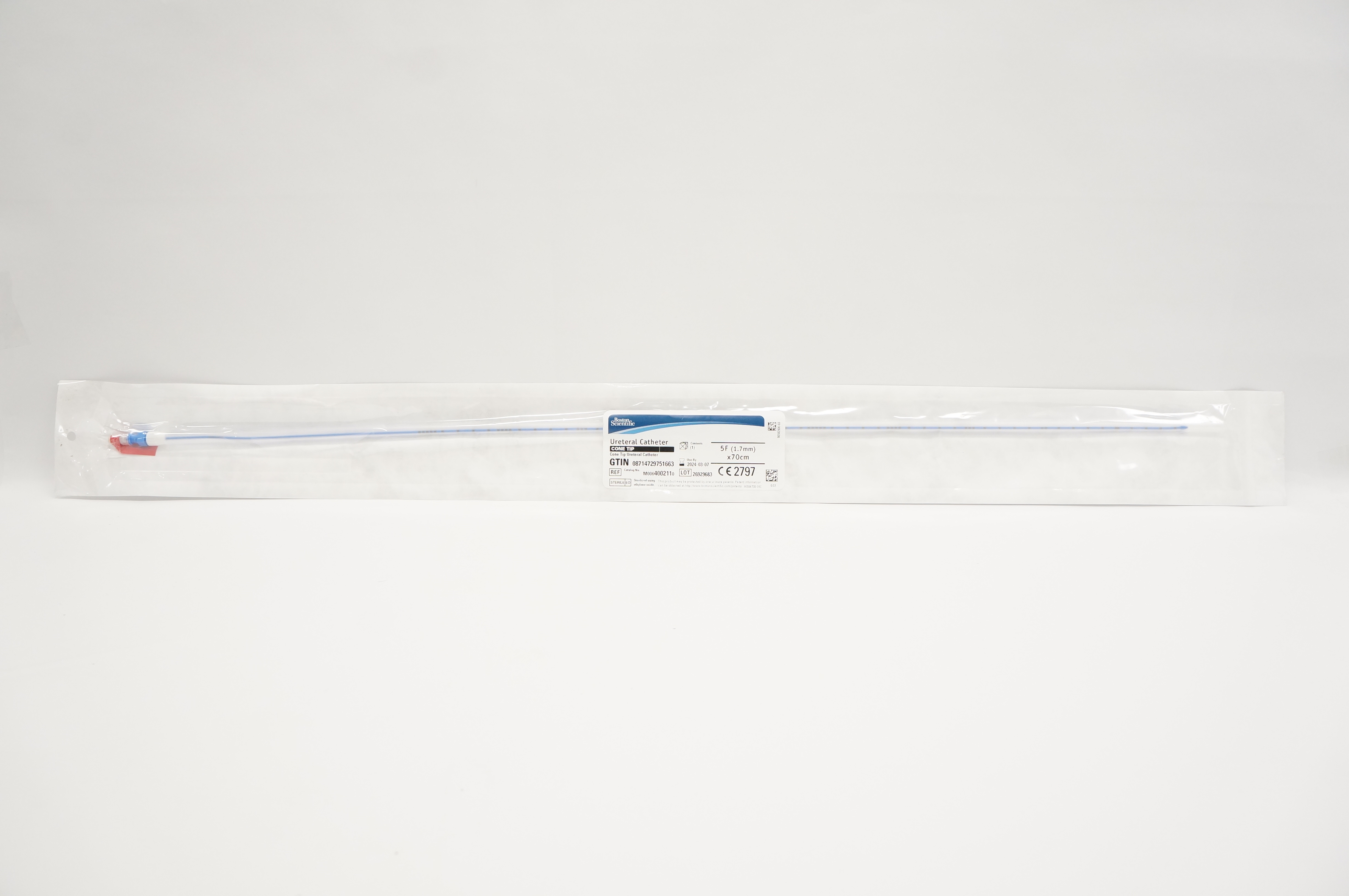 Boston Scientific 400211 Ureteral Cath. Cone Tip 5F x 70cm