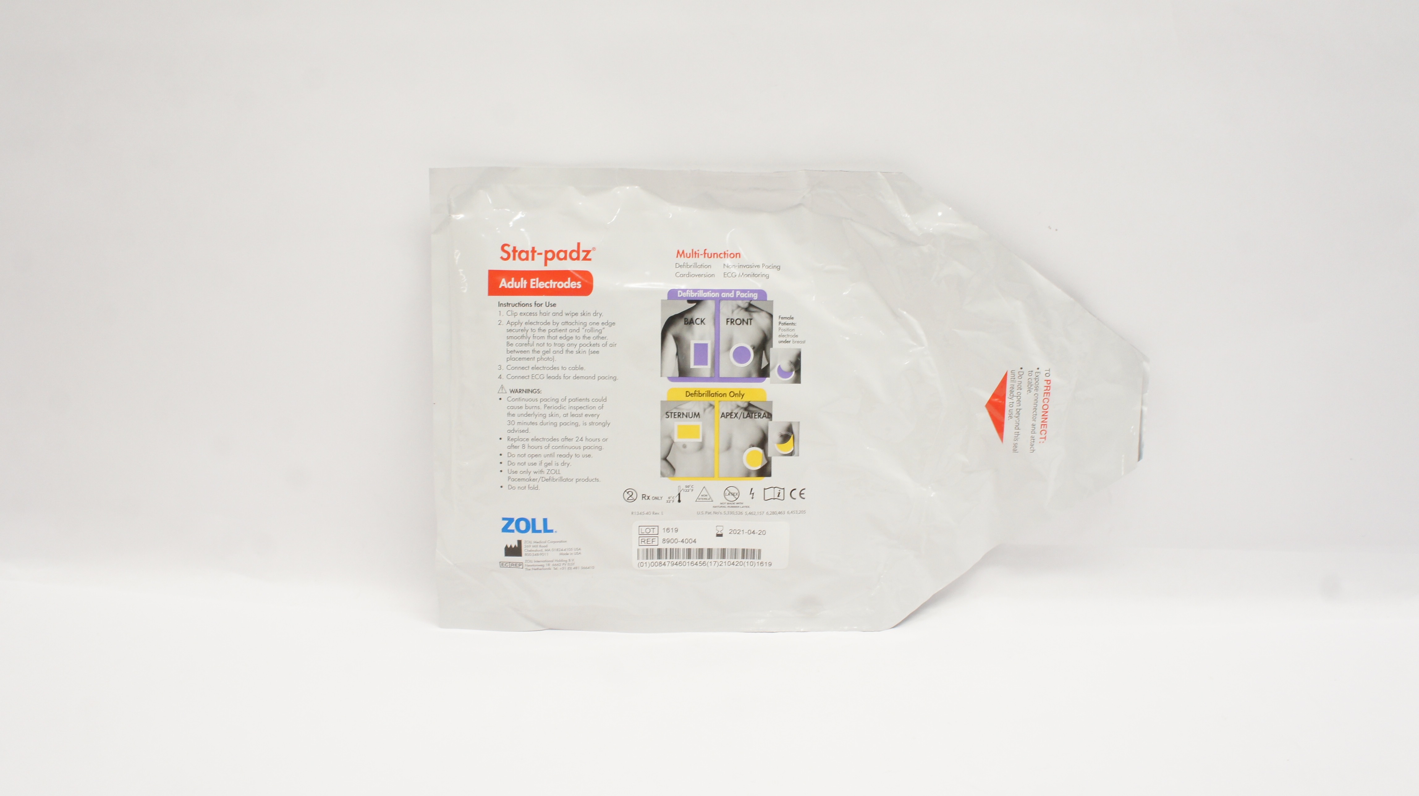Zoll 8900-4004 Stat-Padz Multi-Function Adult Electrodes (x)