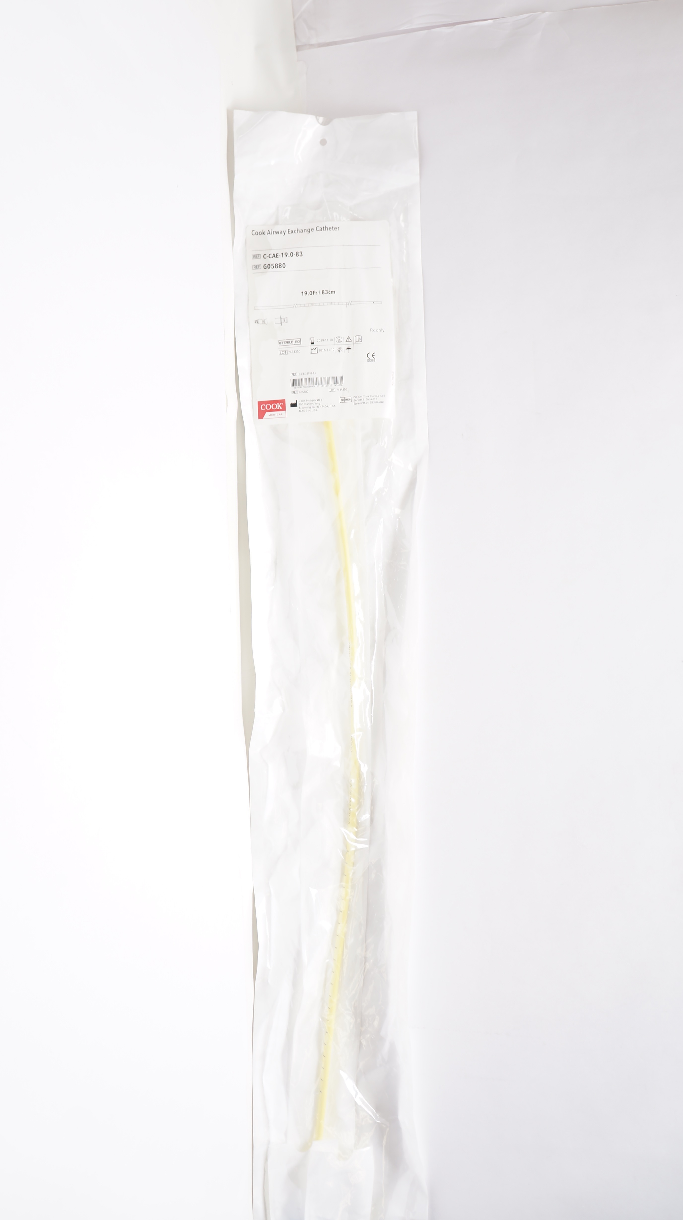 Cook Medical G05880 Cook Airway Exchange Cath. 19.0Fr x 83cm (x)