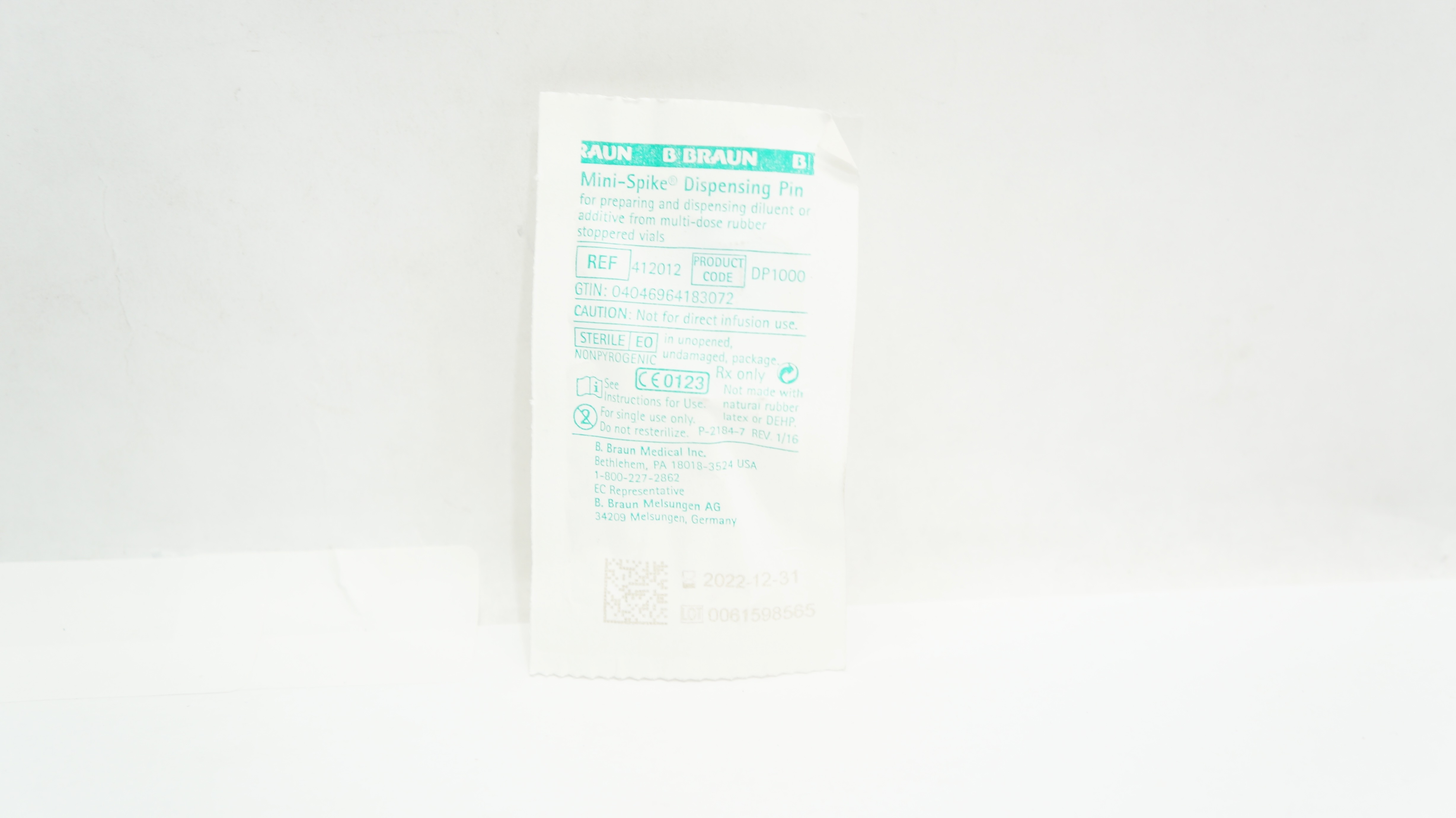 Braun 412012 Mini-Spike Dispensing Pin (x)