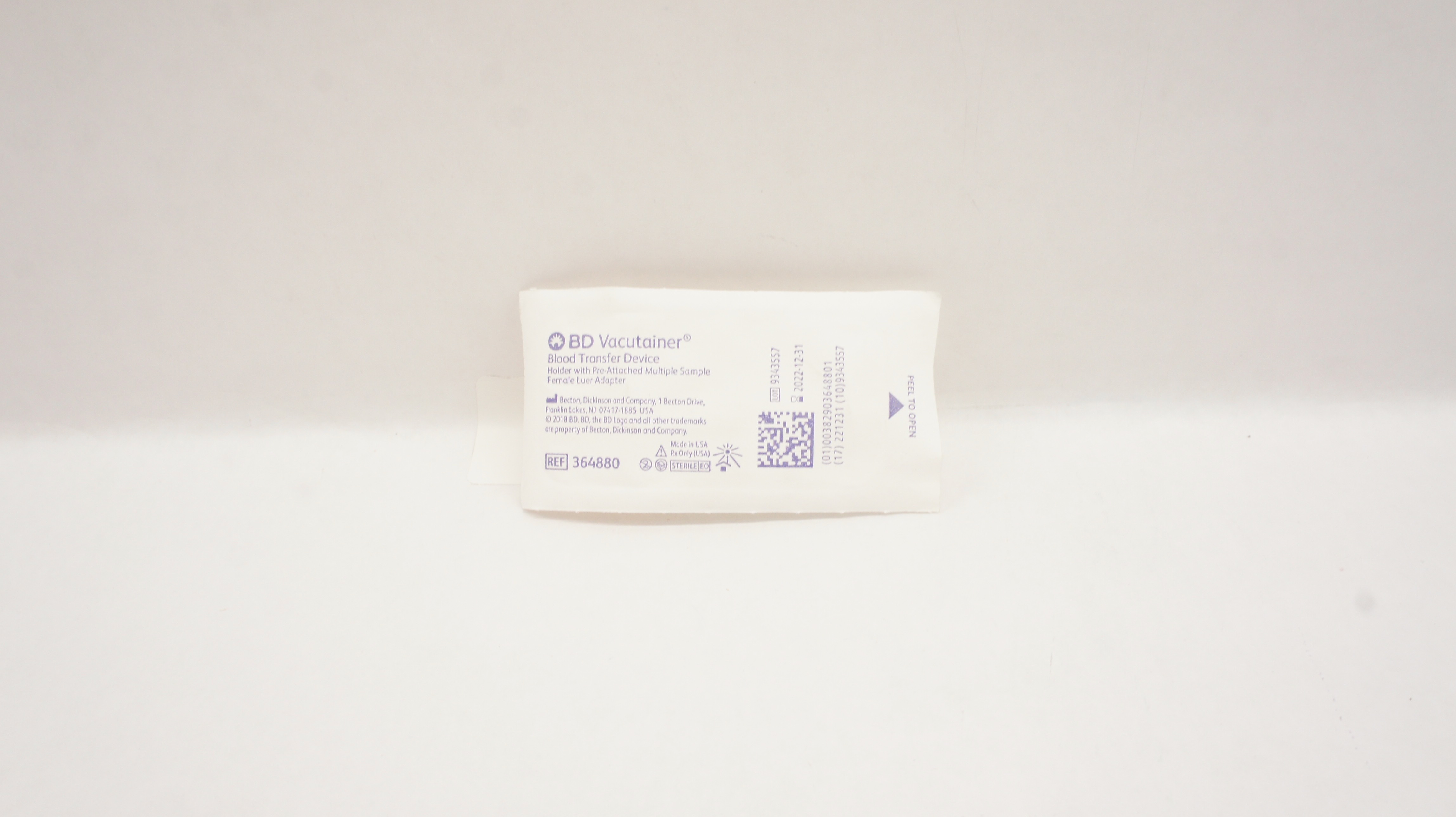 BD 364880 Vacutainer Blood Transfer Device