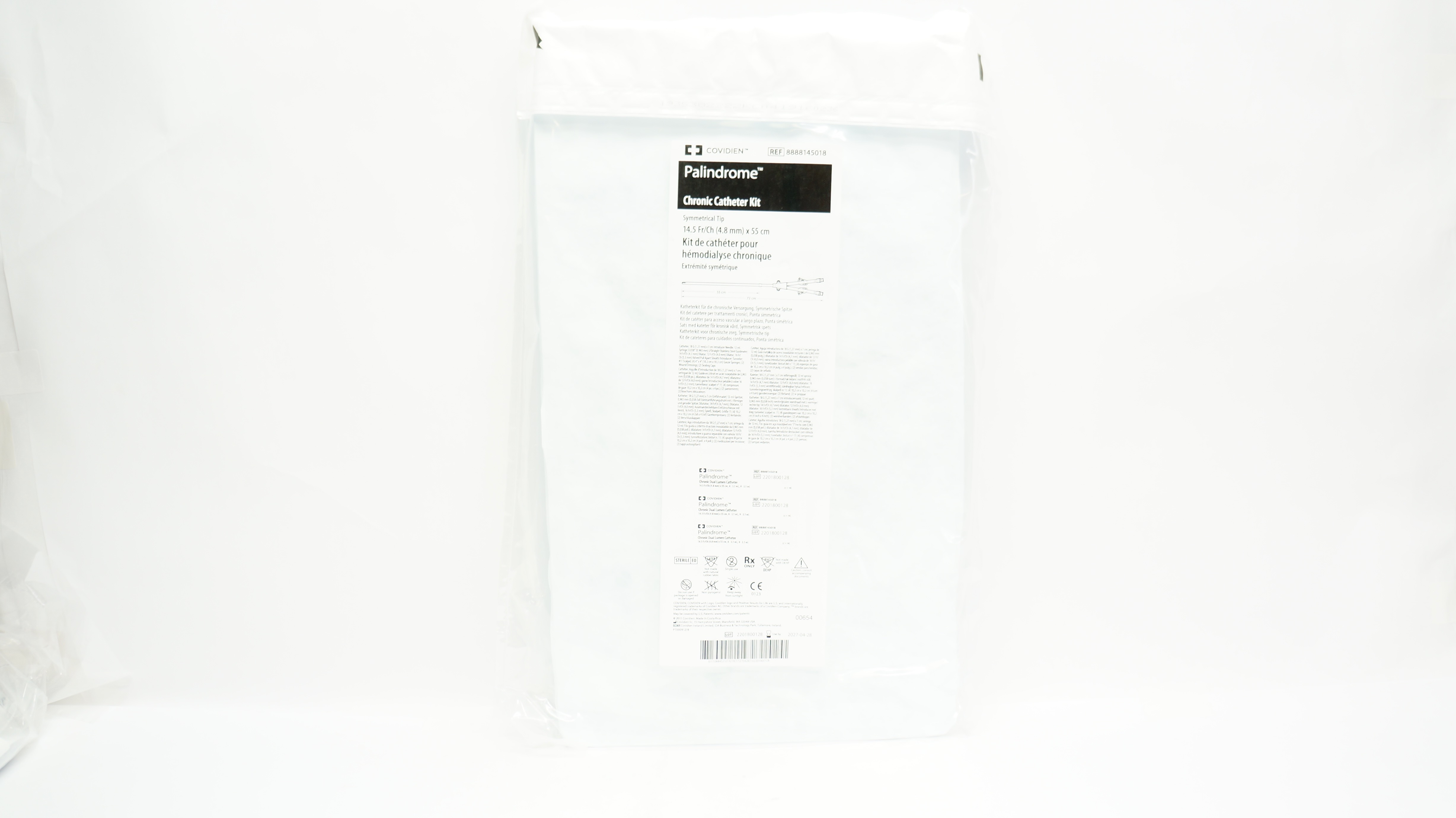 Covidien 8888145018 Palindrome Chronic Cath. Kit 14.5Fr/Ch x 55 cm