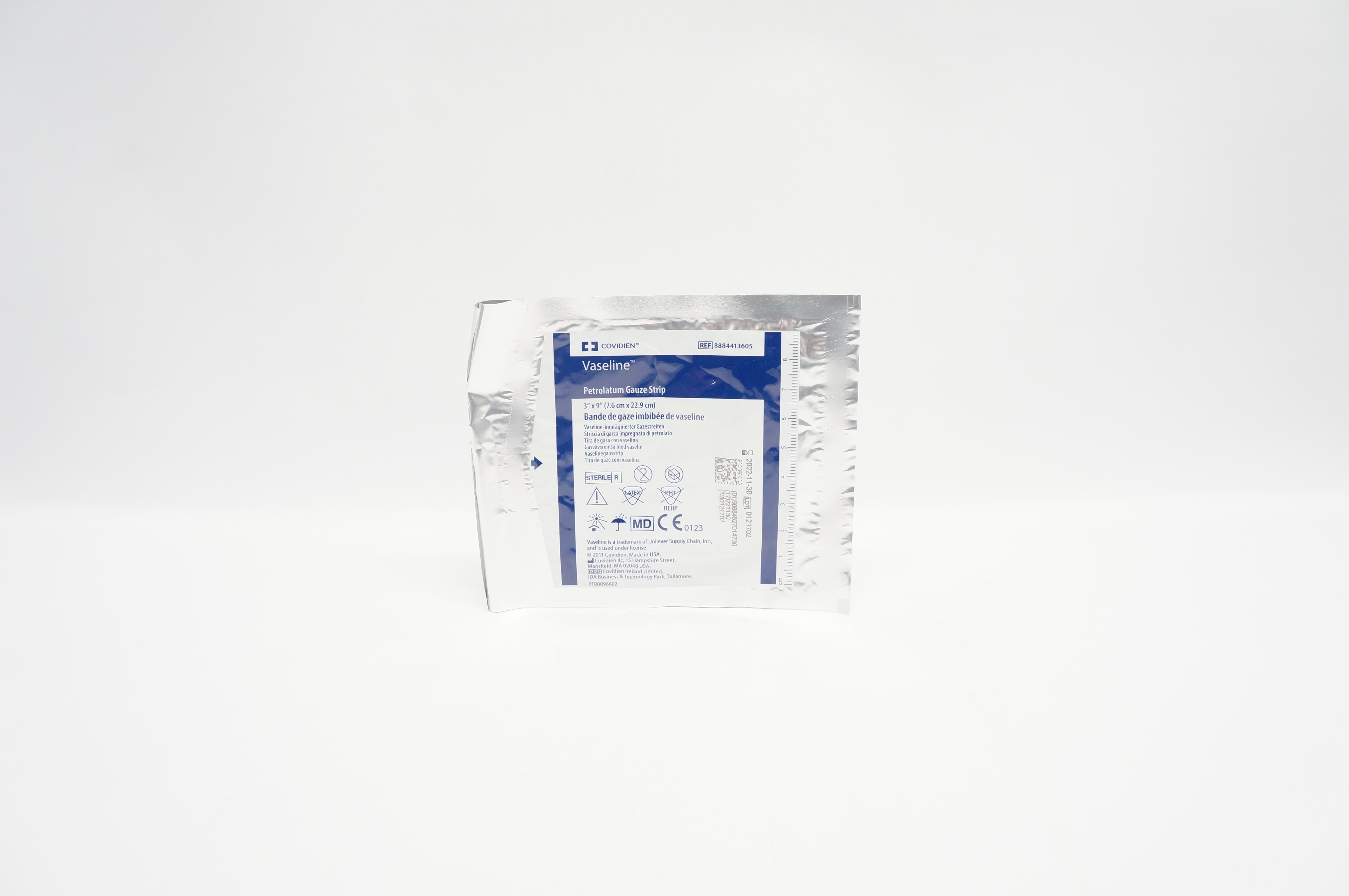 Covidien 8884413605 Vaseline Petrolatum Gauze Strip 3inch x 9inch (x)