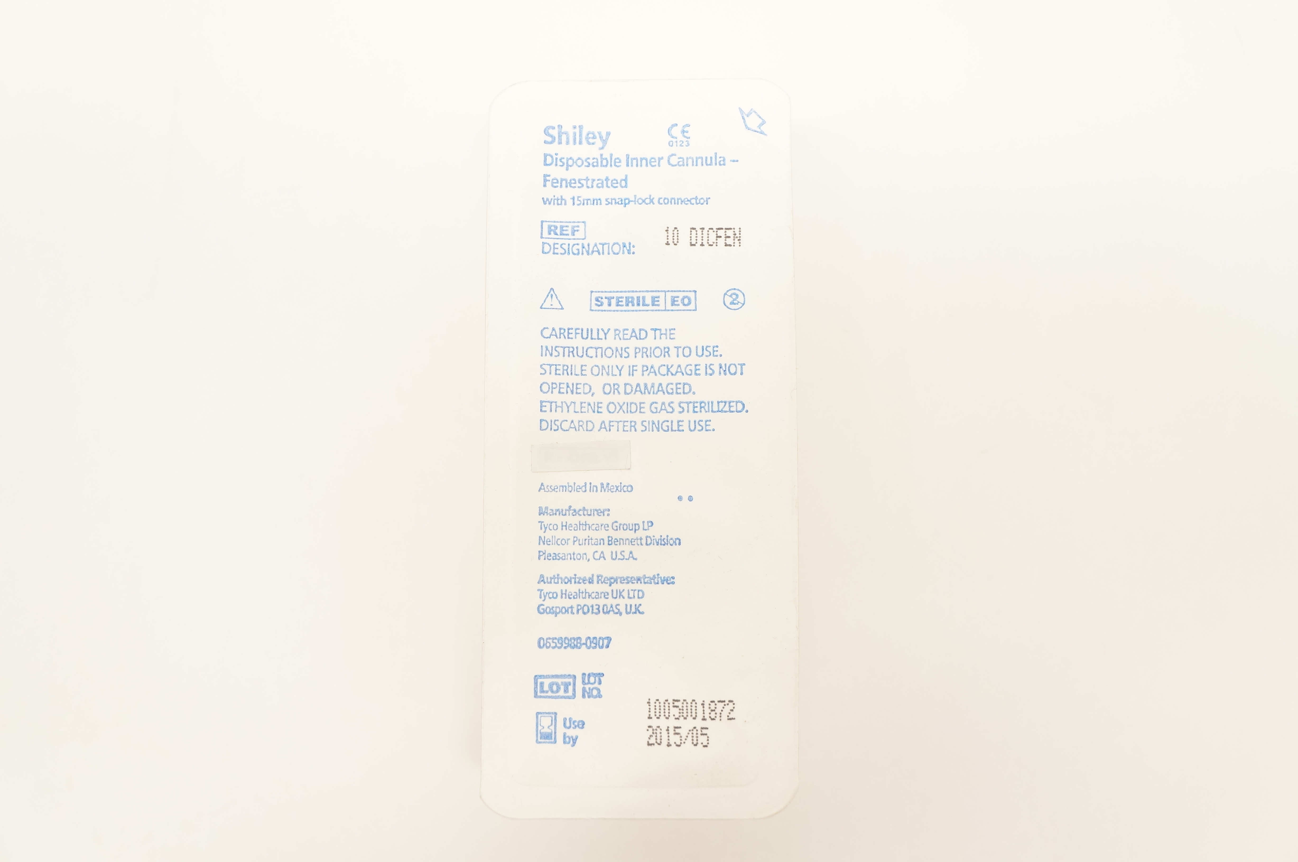Covidien 10DICFEN Shiley Inner Cannula Fenestrated (x)