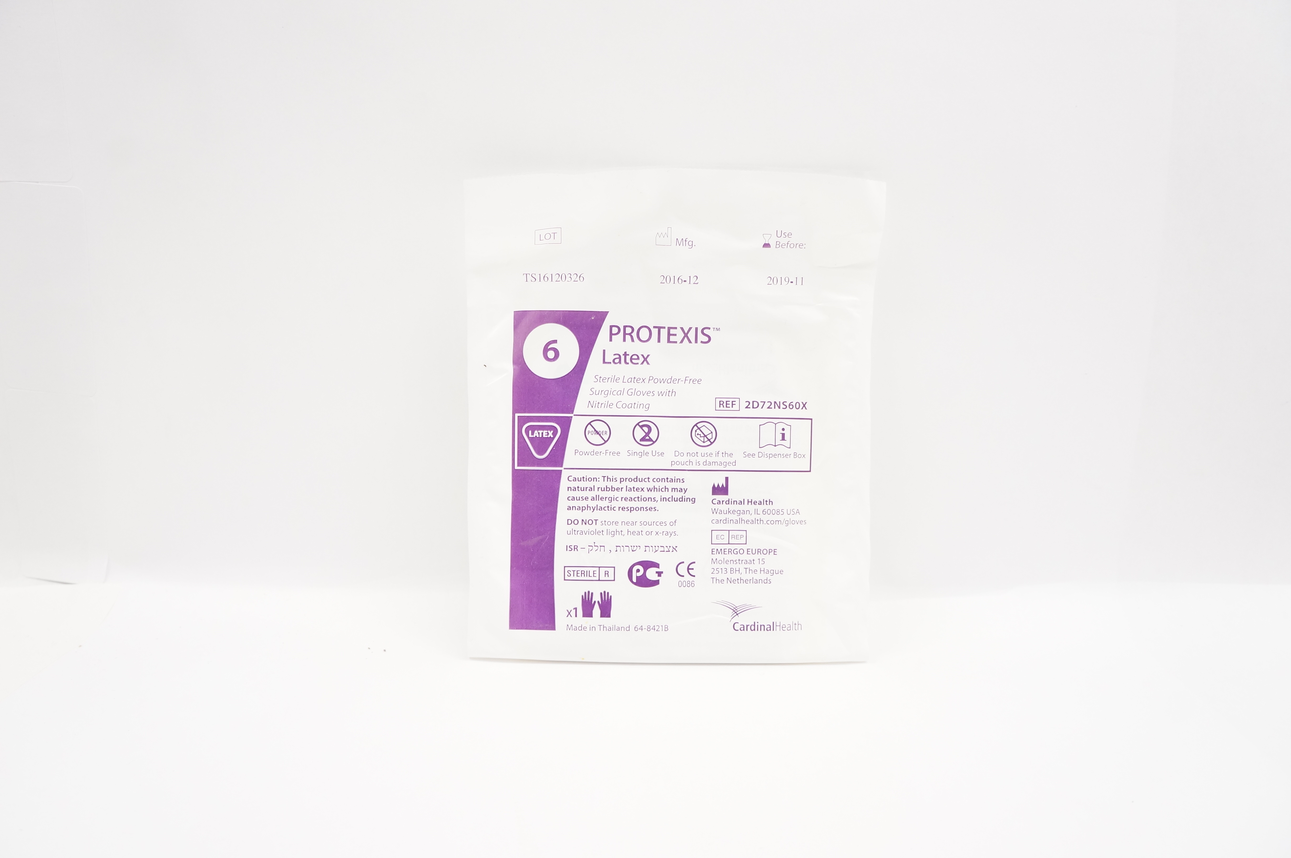 Cardinal Health 2D72NS60X Protexis Latex Powder-Free Surgical Gloves 6 (x)
