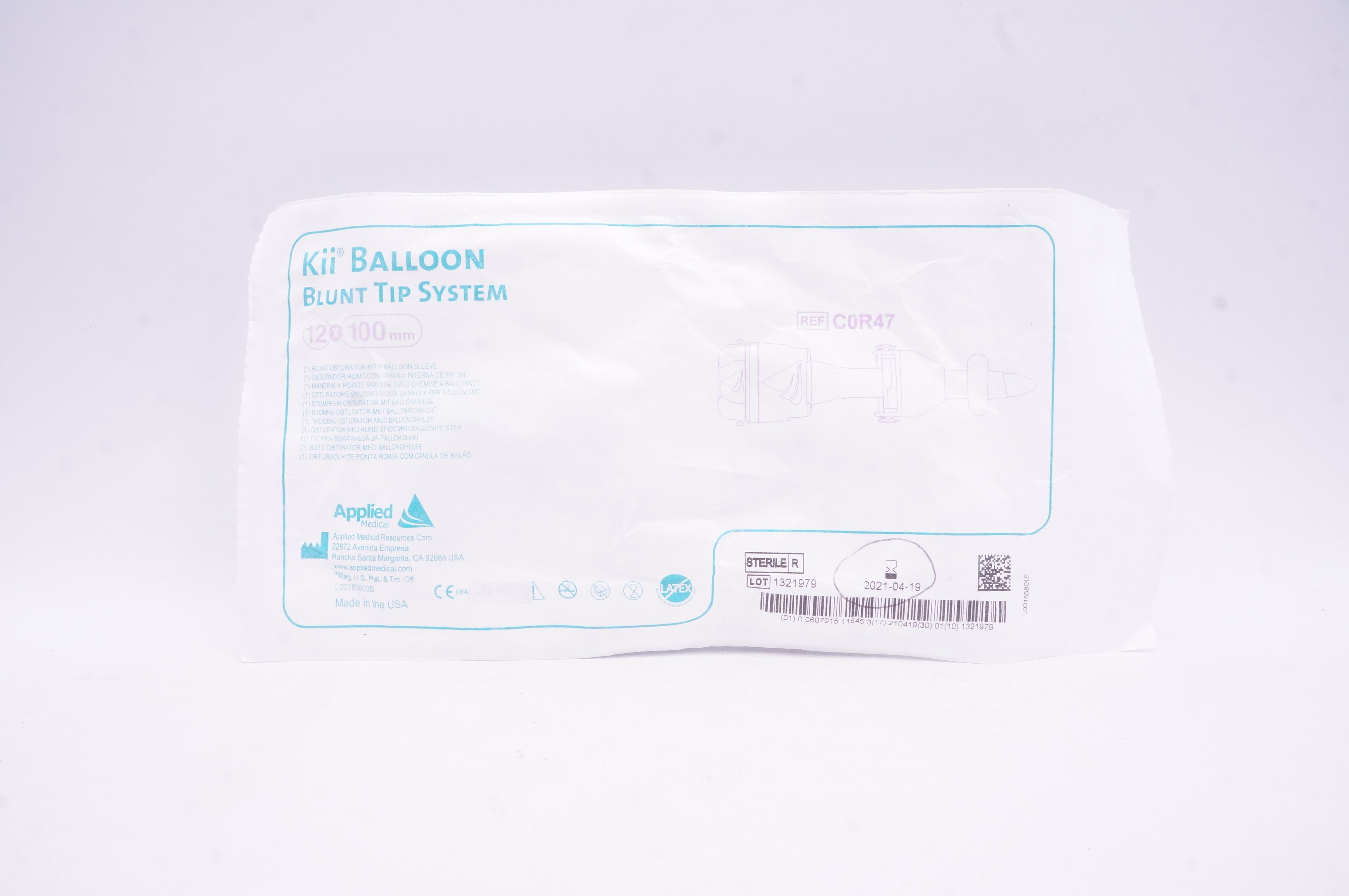 Applied Medical C0R47 Kii Balloon Blunt Tip System 12 x 100mm (x)