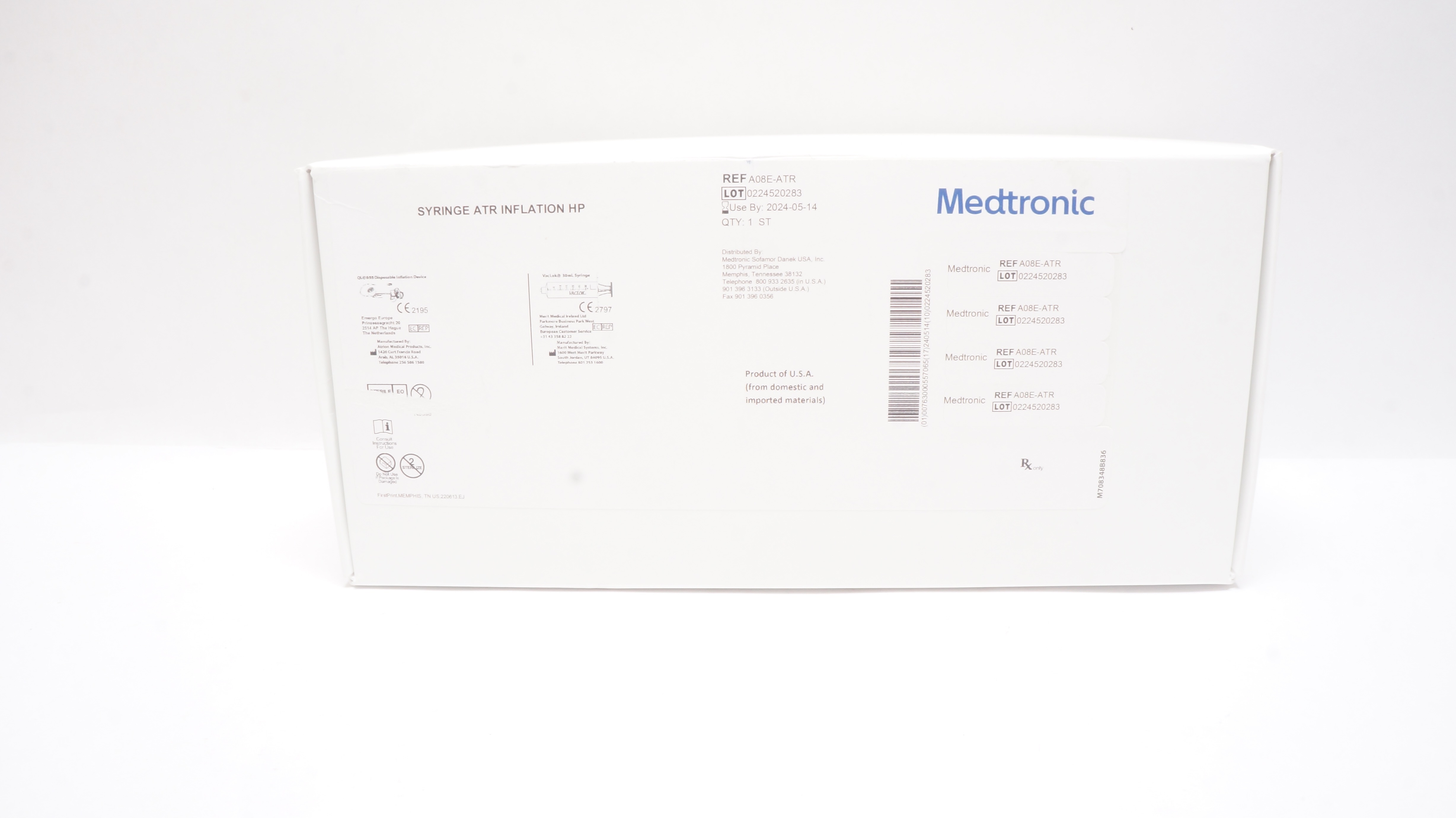 Medtronic A08E-ATR Syringe ATR Inflation HP