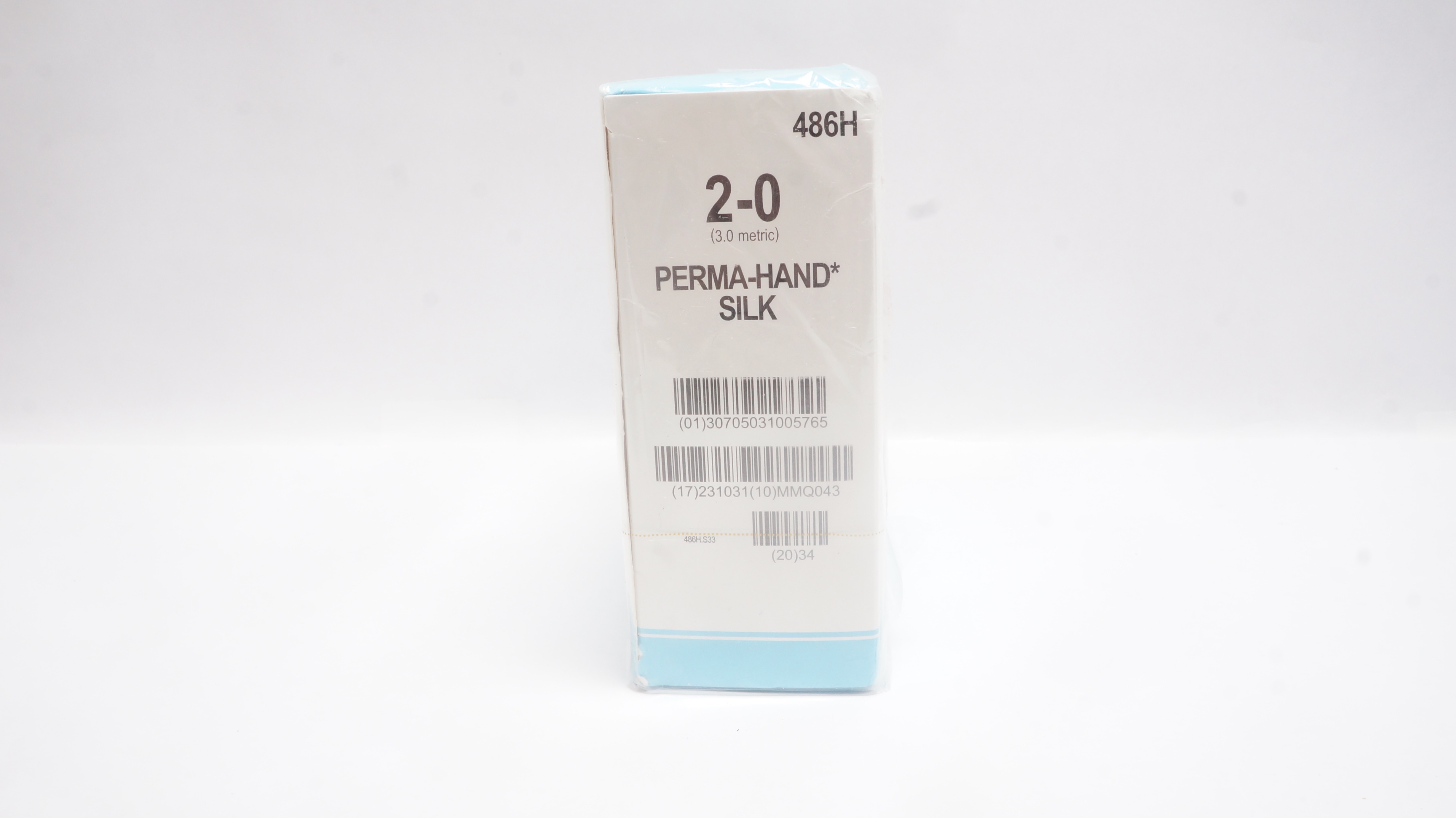 Ethicon 486H 2-0 Perma-Hand Silk PSL 30mm 3/8c Reverse Cutting 30inch - Box of 36