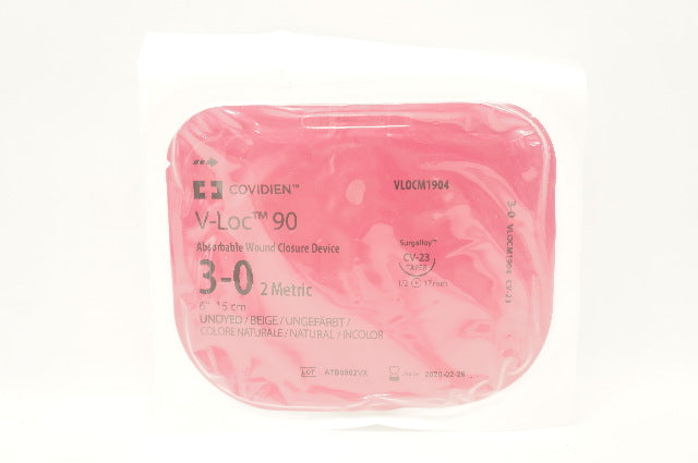 Covidien VLOCM1904 3-0 V-Loc 90 Wound Closure, CV-23 Taper, 1/2 17mm, 6inch (x)
