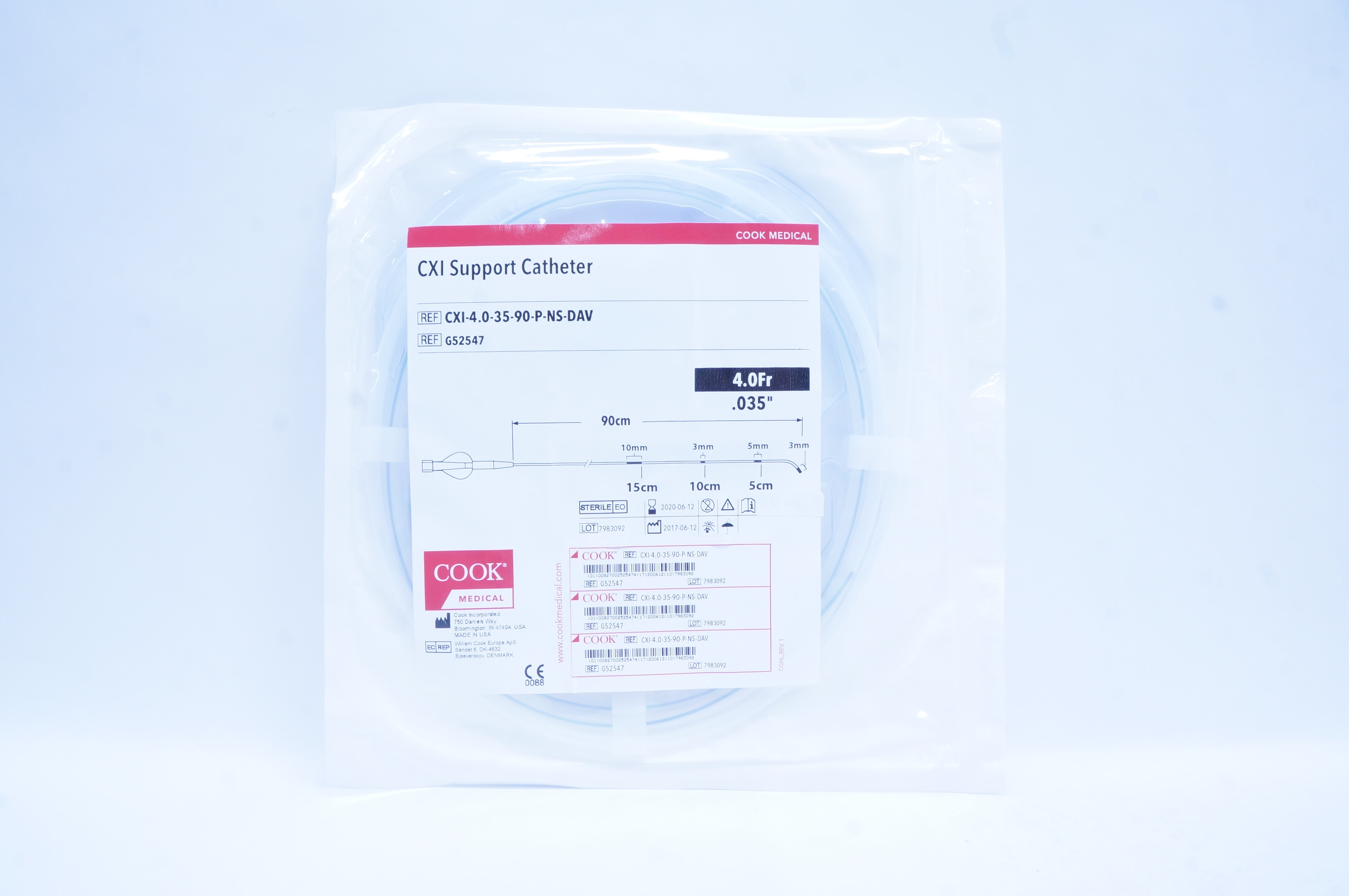 Cook Medical G52547 CXI Support Cath. 4.0 Fr x 90 cm (x)