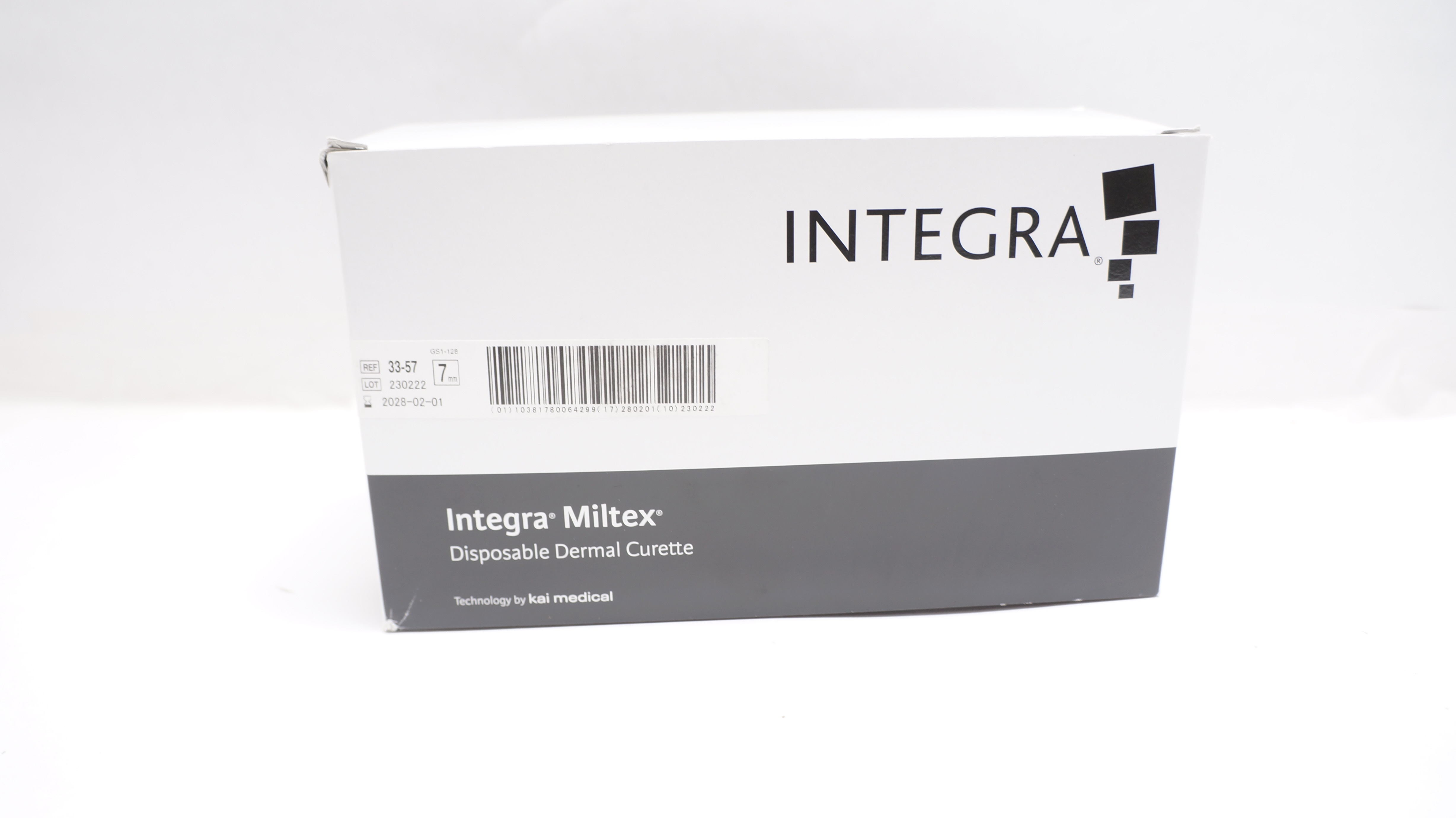 Integra 3357 Miltex Disposable Dermal Curette 7mm Box of 50