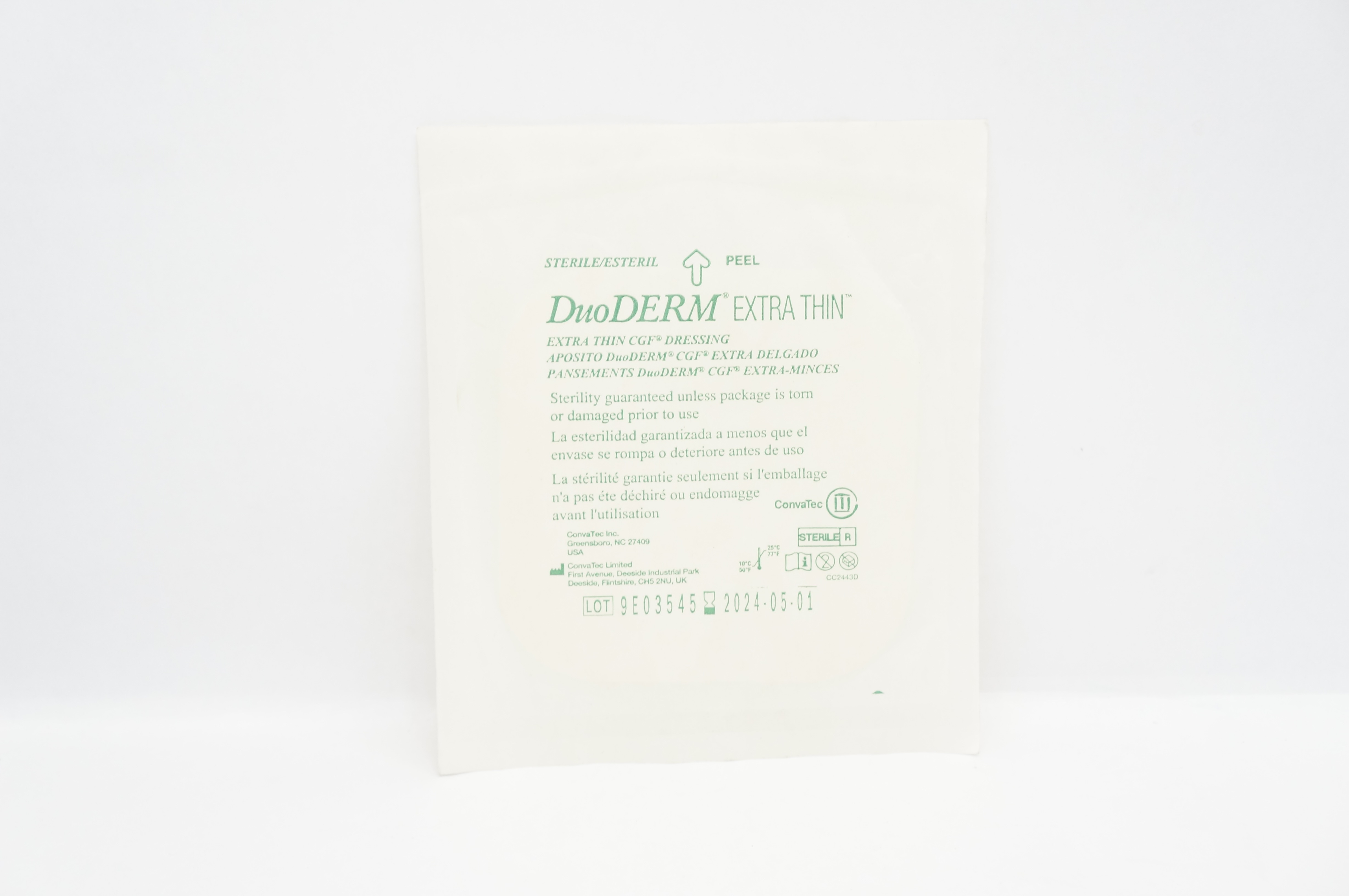 ConvaTec CC2443D DuoDerm Extra Thin CGF Dressing