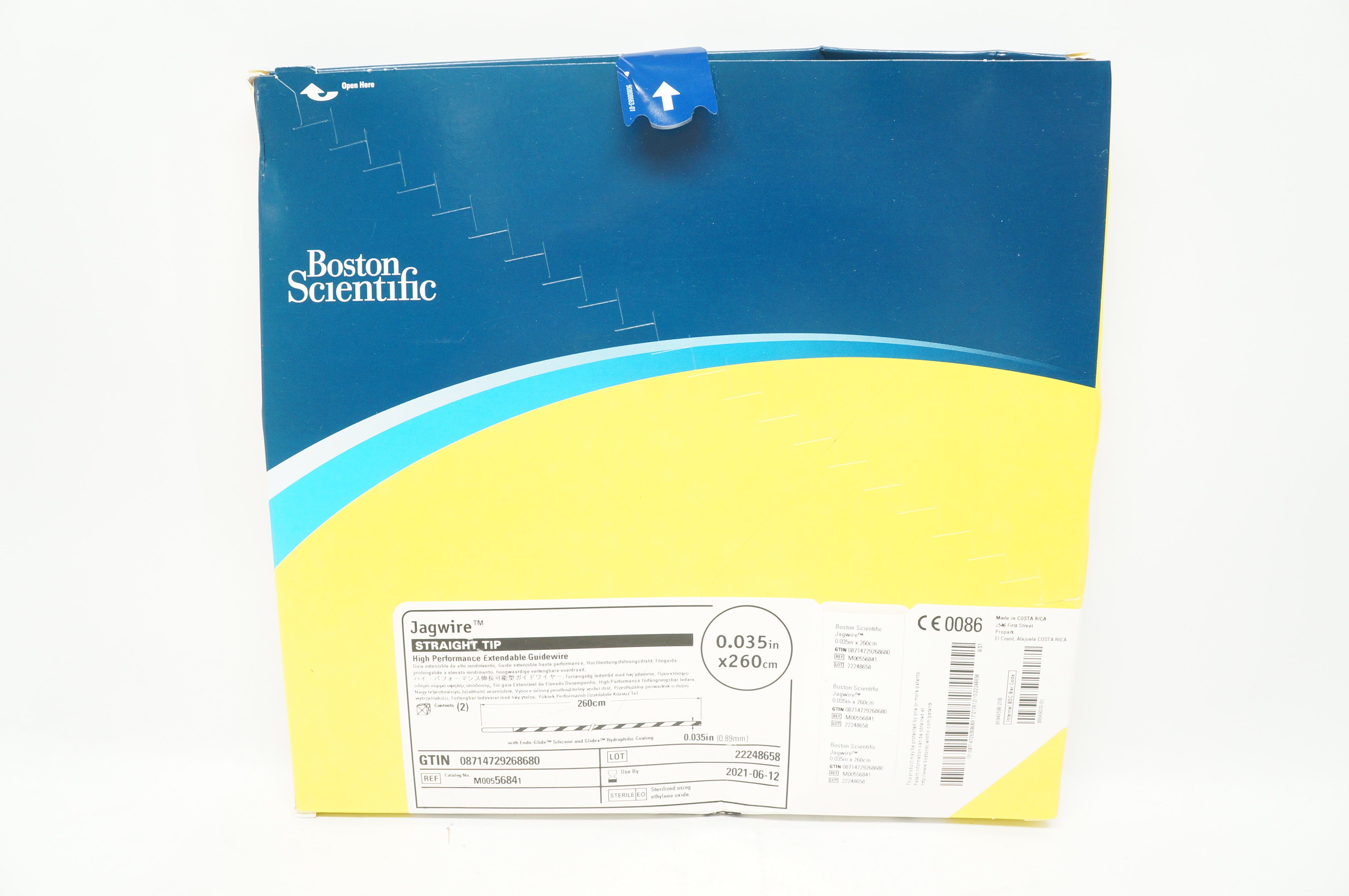 Boston Scientific M00556841 Jagwire High Guidewire 0.035in.x260cm(x) - Pack of 2