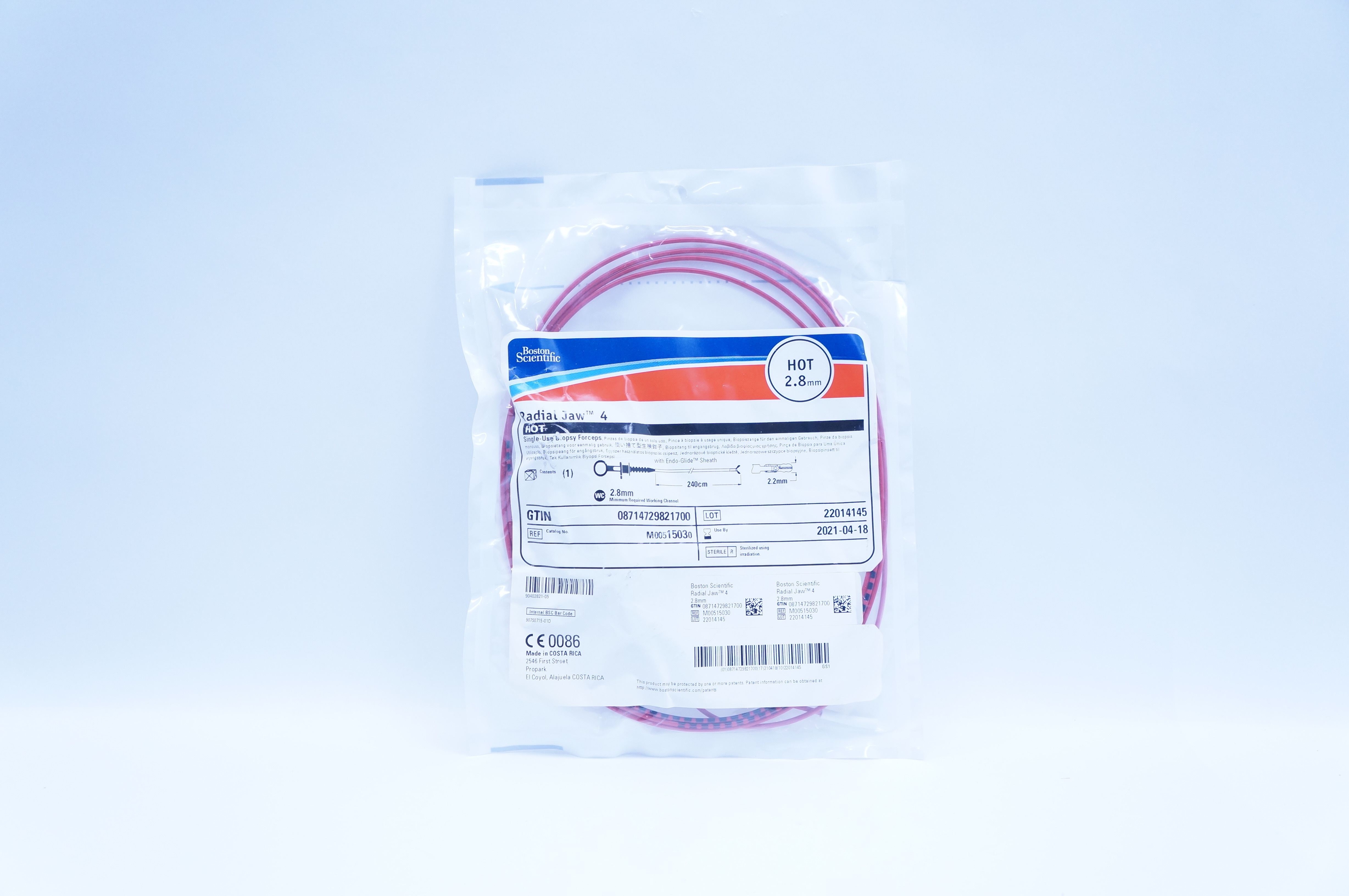 Boston Scientific 1503 Radial Jaw 4 Hot Single Use Biopsy Foceps 2.8mm