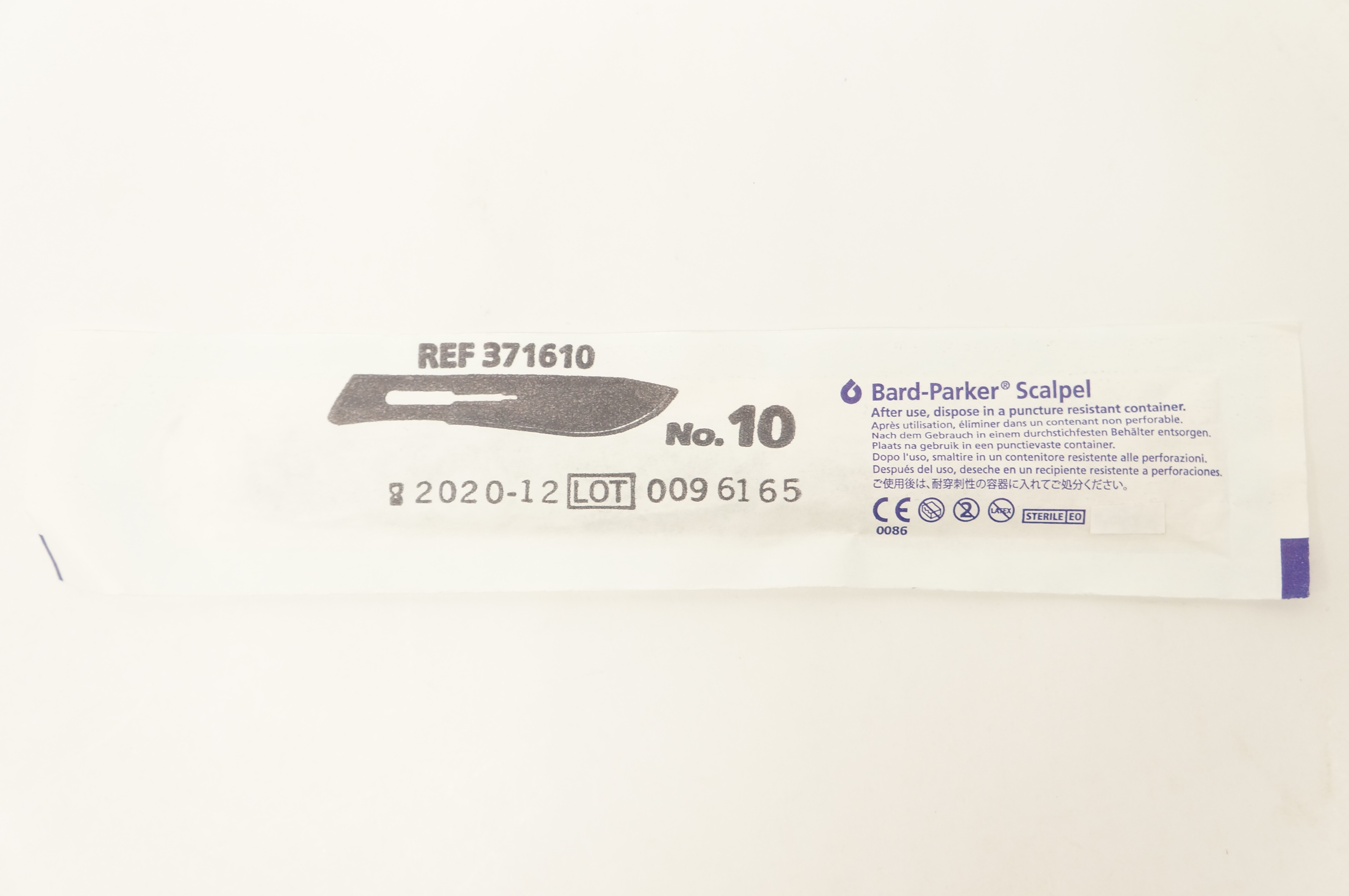 Aspen Surgical  371610 Bard-Parker Scalpel Stainless Steel Surgical Blade N10 (x)