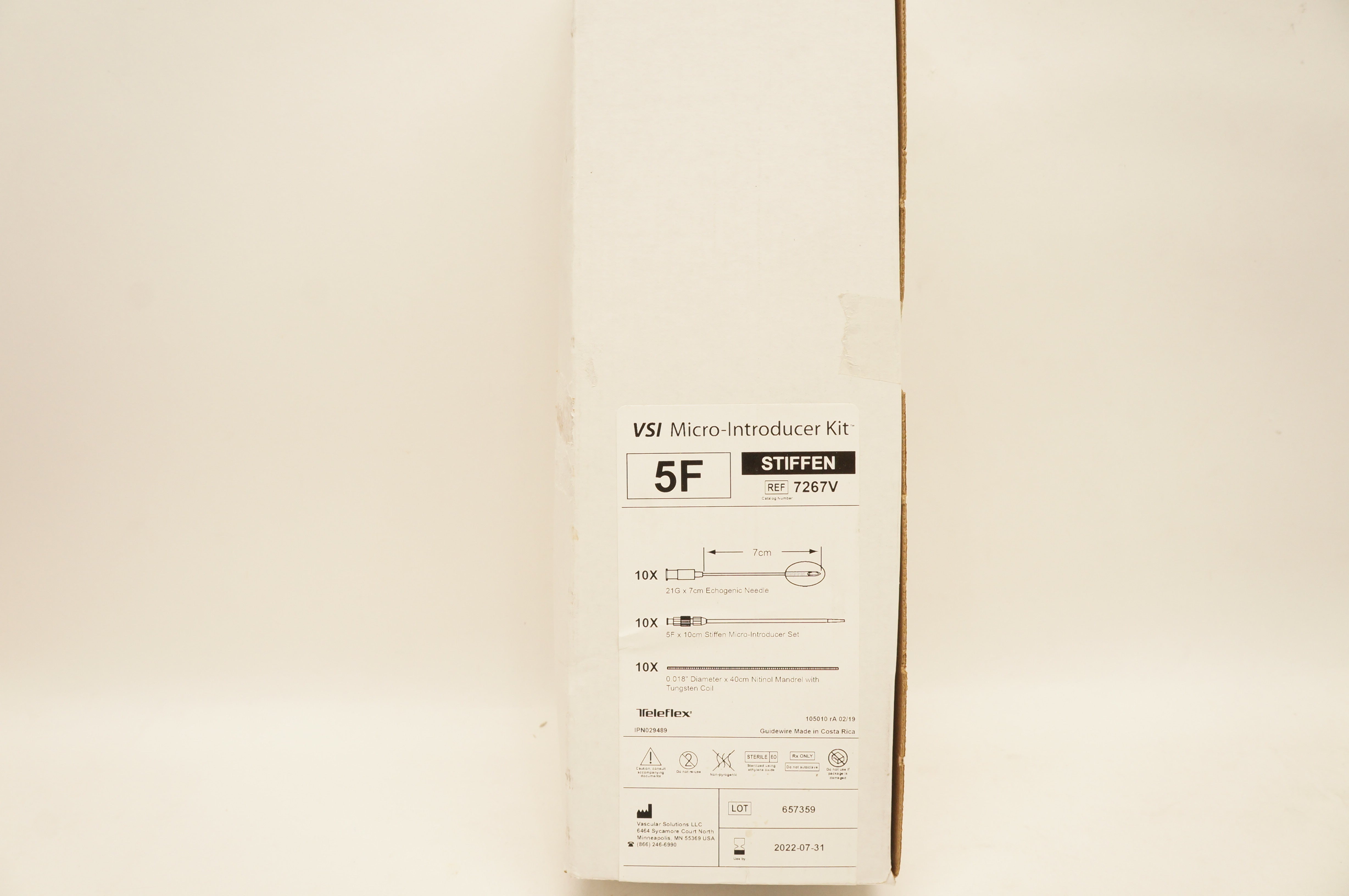 Teleflex 7267V VSI Micro-Introducer Kit 5F - Box of 10