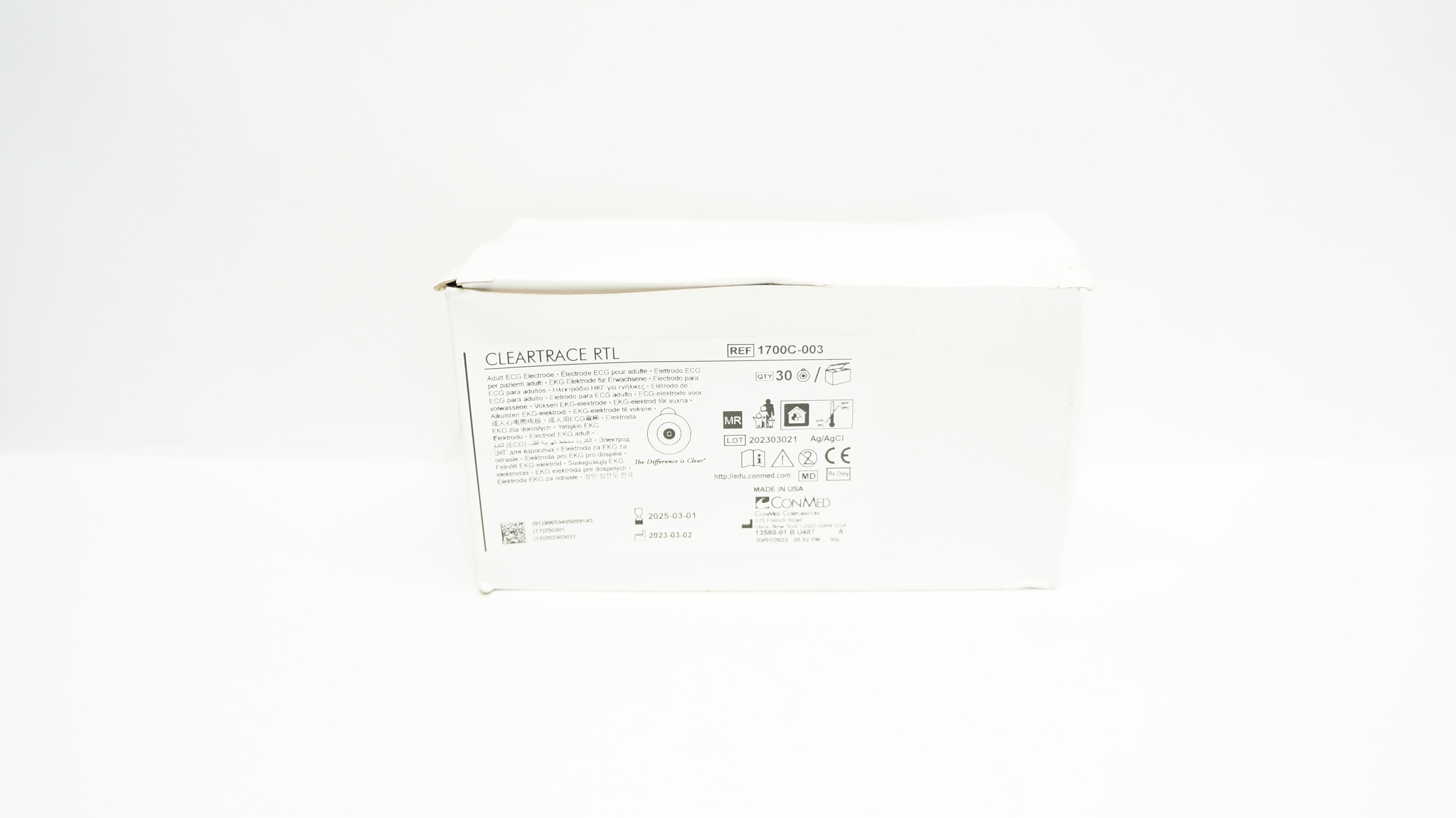 ConMed 1700C-003 Cleartrace RTL Adult ECG Electrode - Box of 10