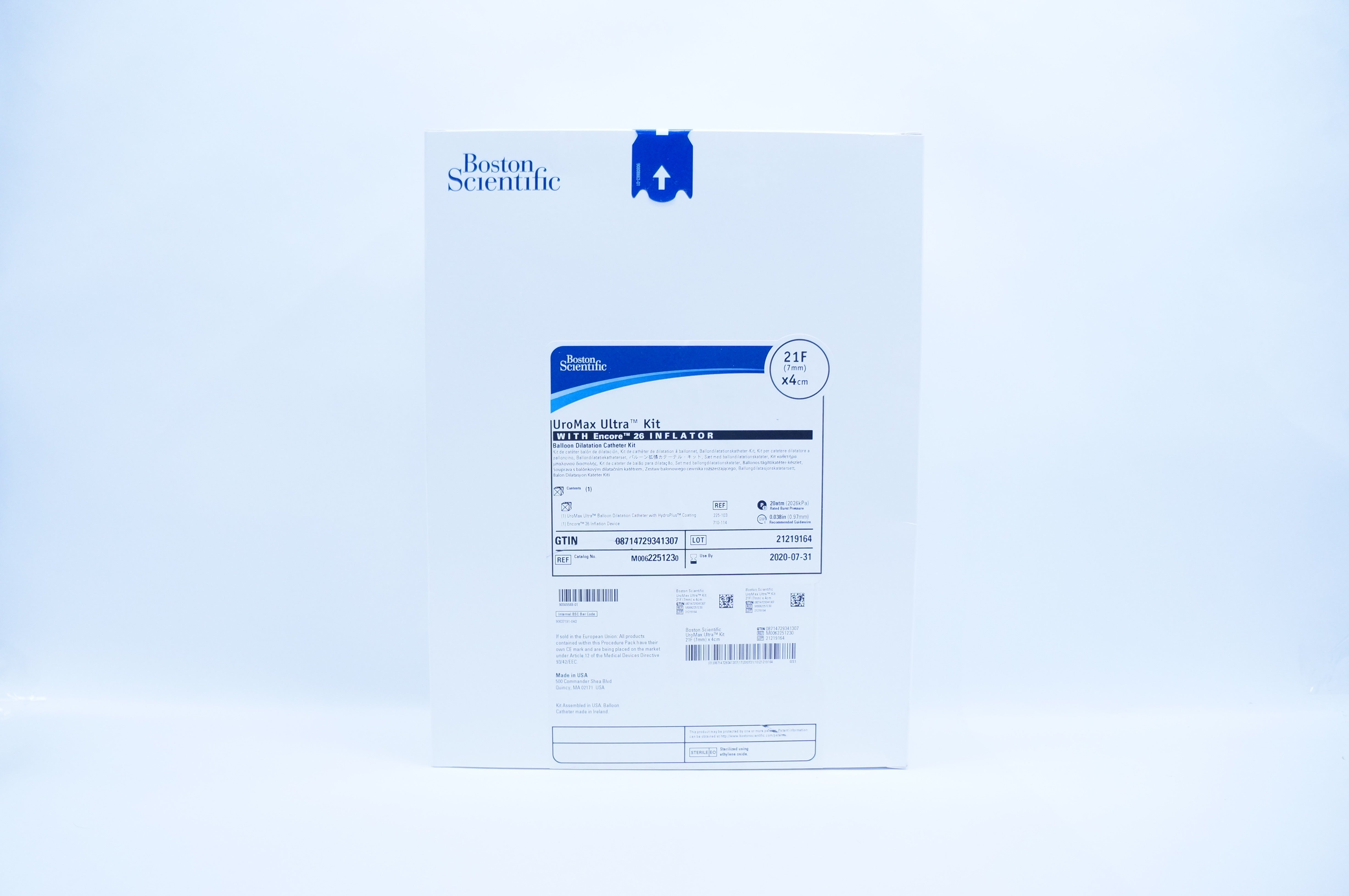 Boston Scientific M0062251230 UroMax Ultra Kit w/Encore 26 Inflator 21F x4cm (x)