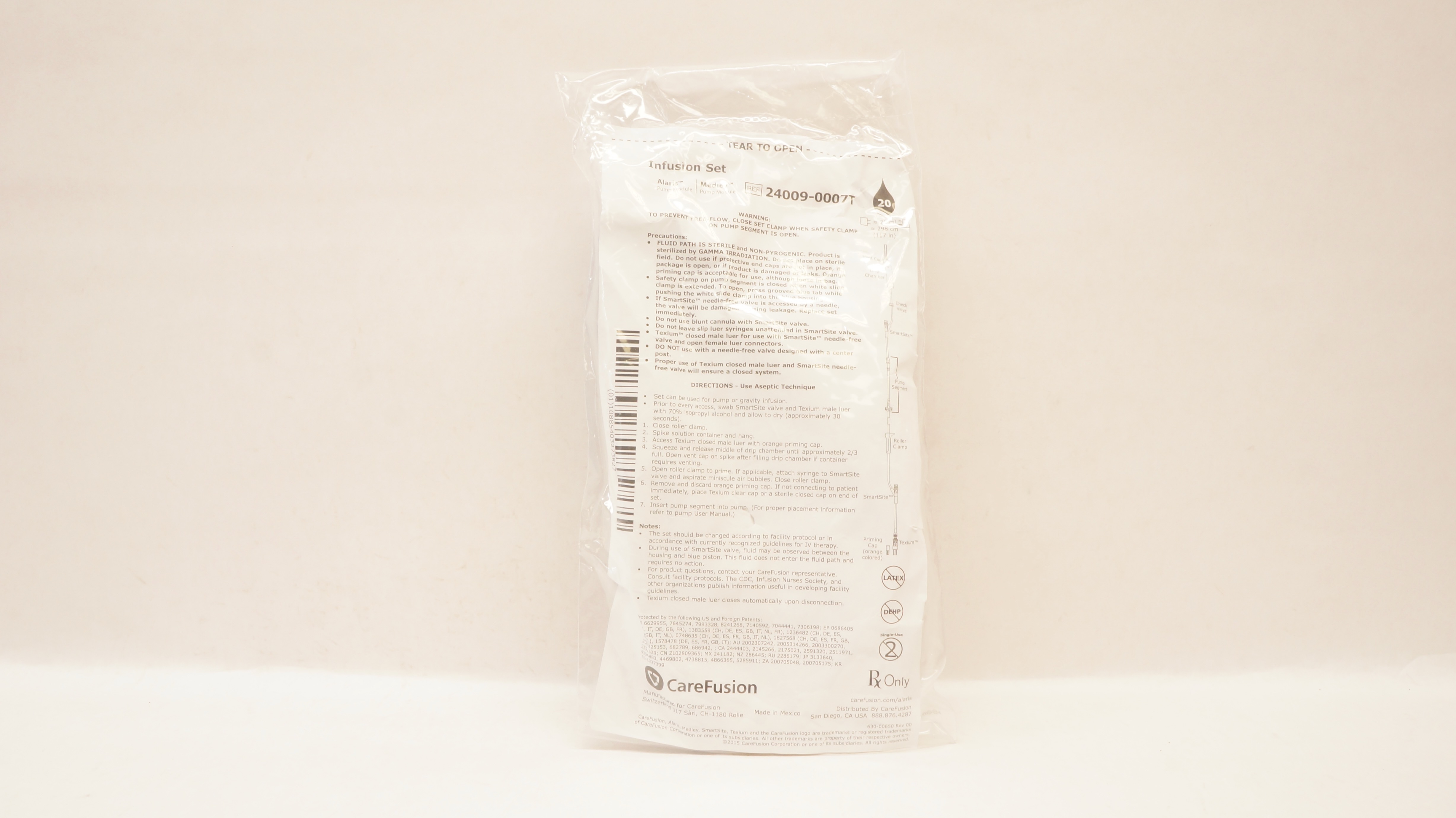 CareFusion 24009-0007T Alaris Medley Pump Module Infusion Set 117inch x 20 ml(x)