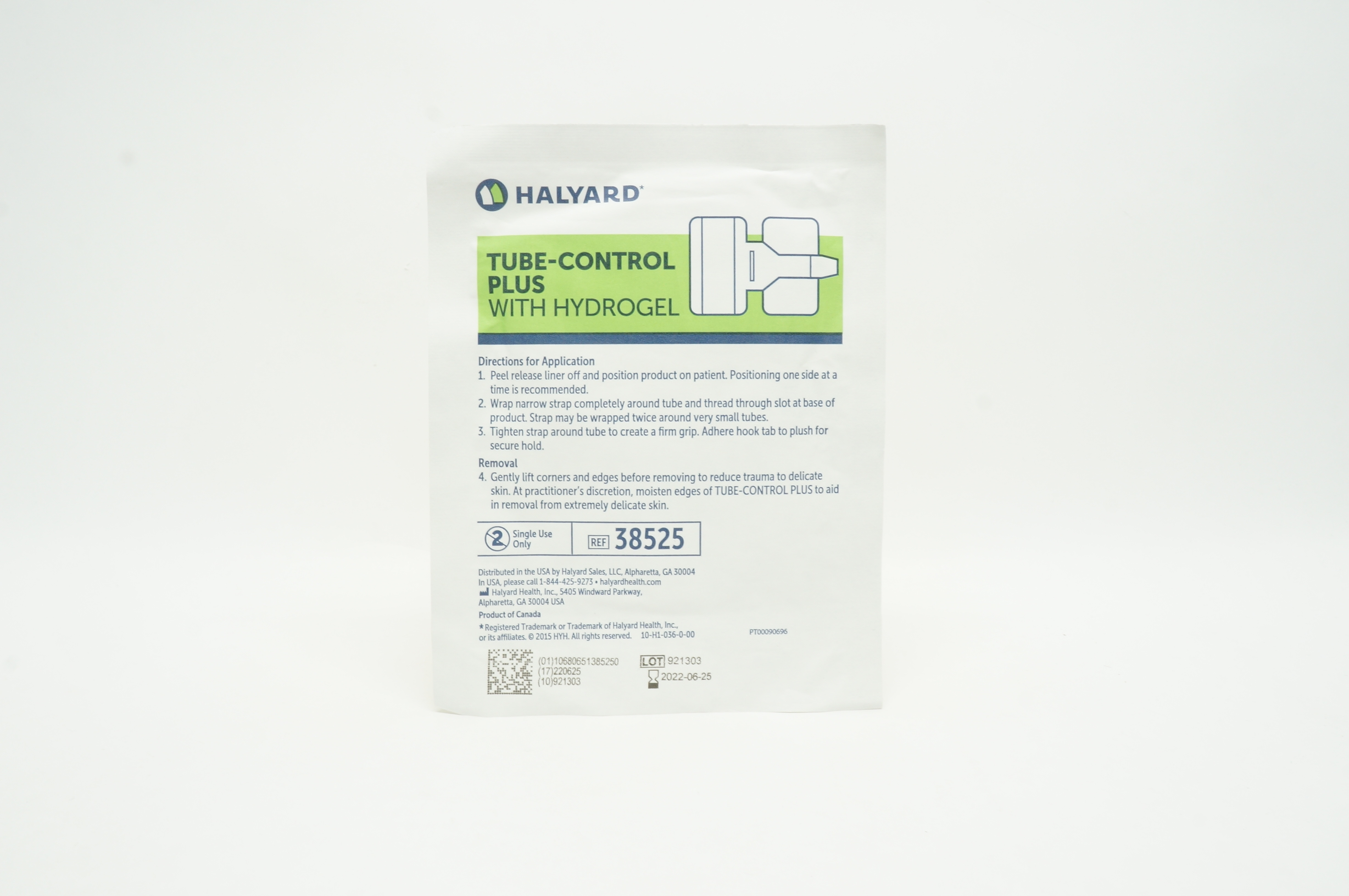 Halyard 38525 Tube-Control Plus  With Hydrogel