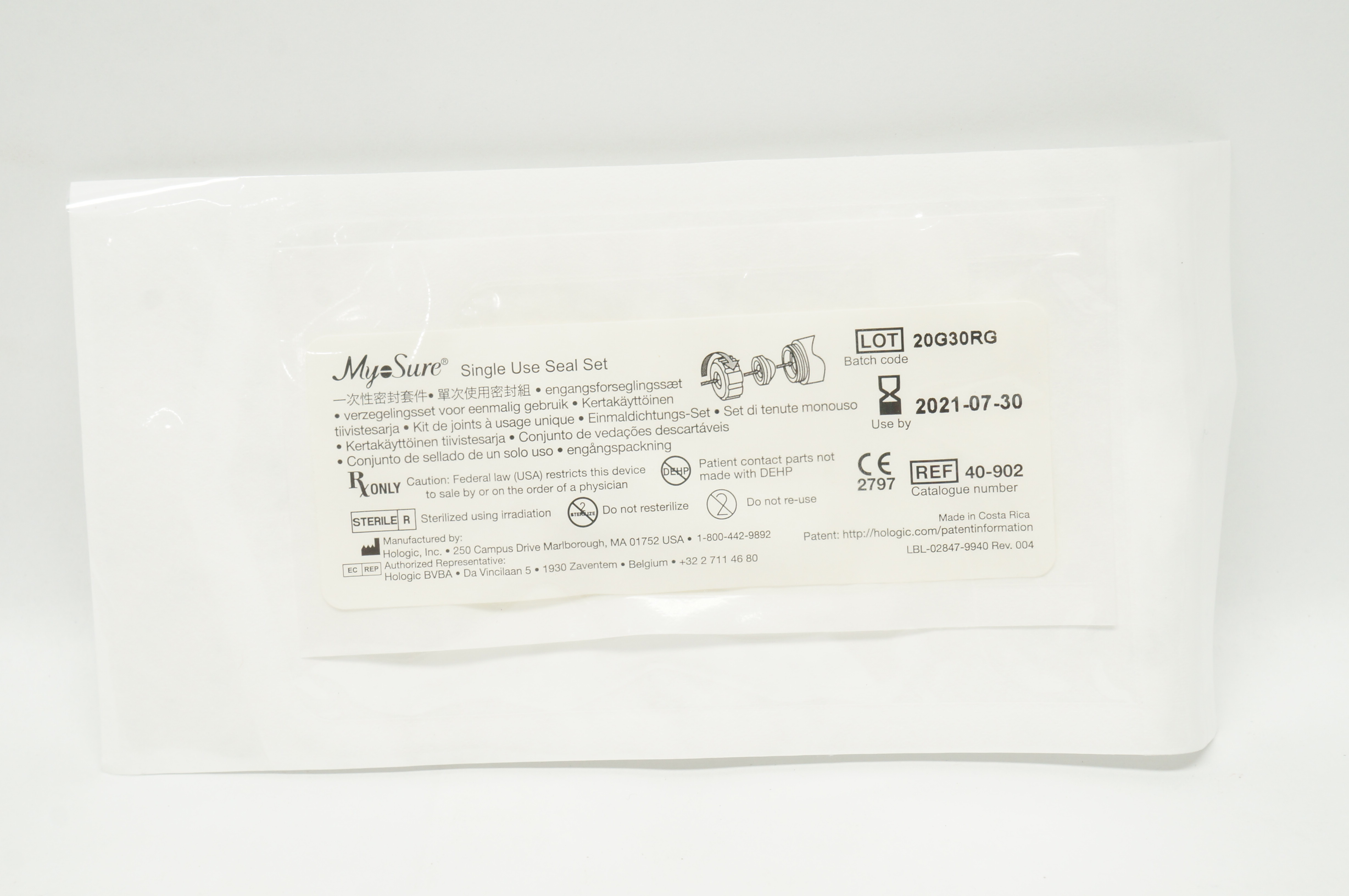 Hologic 40902 MyoSure Single Use Seal Set (x)