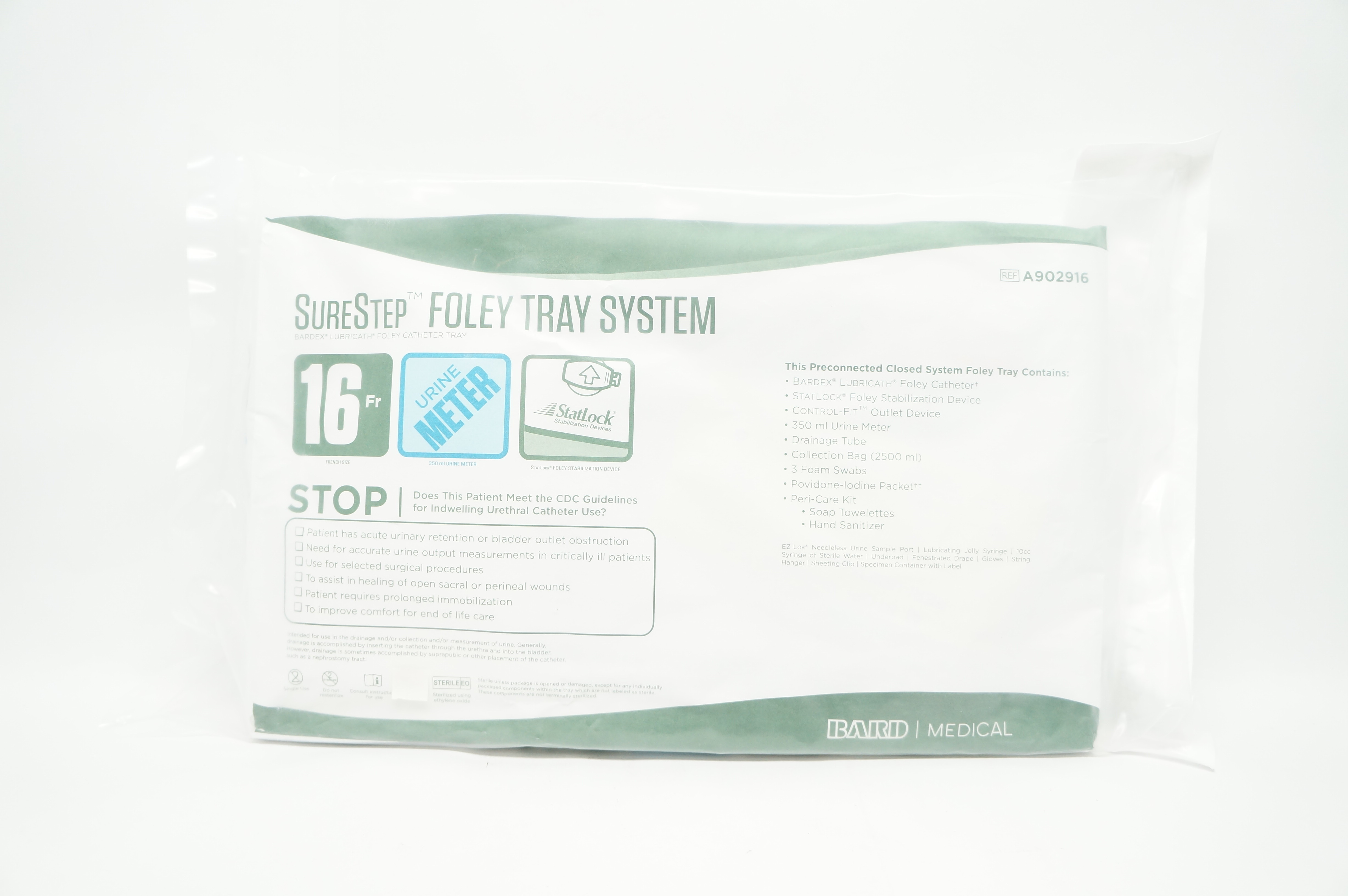 Bard A902916 SureStep Foley Tray System 16 Fr.