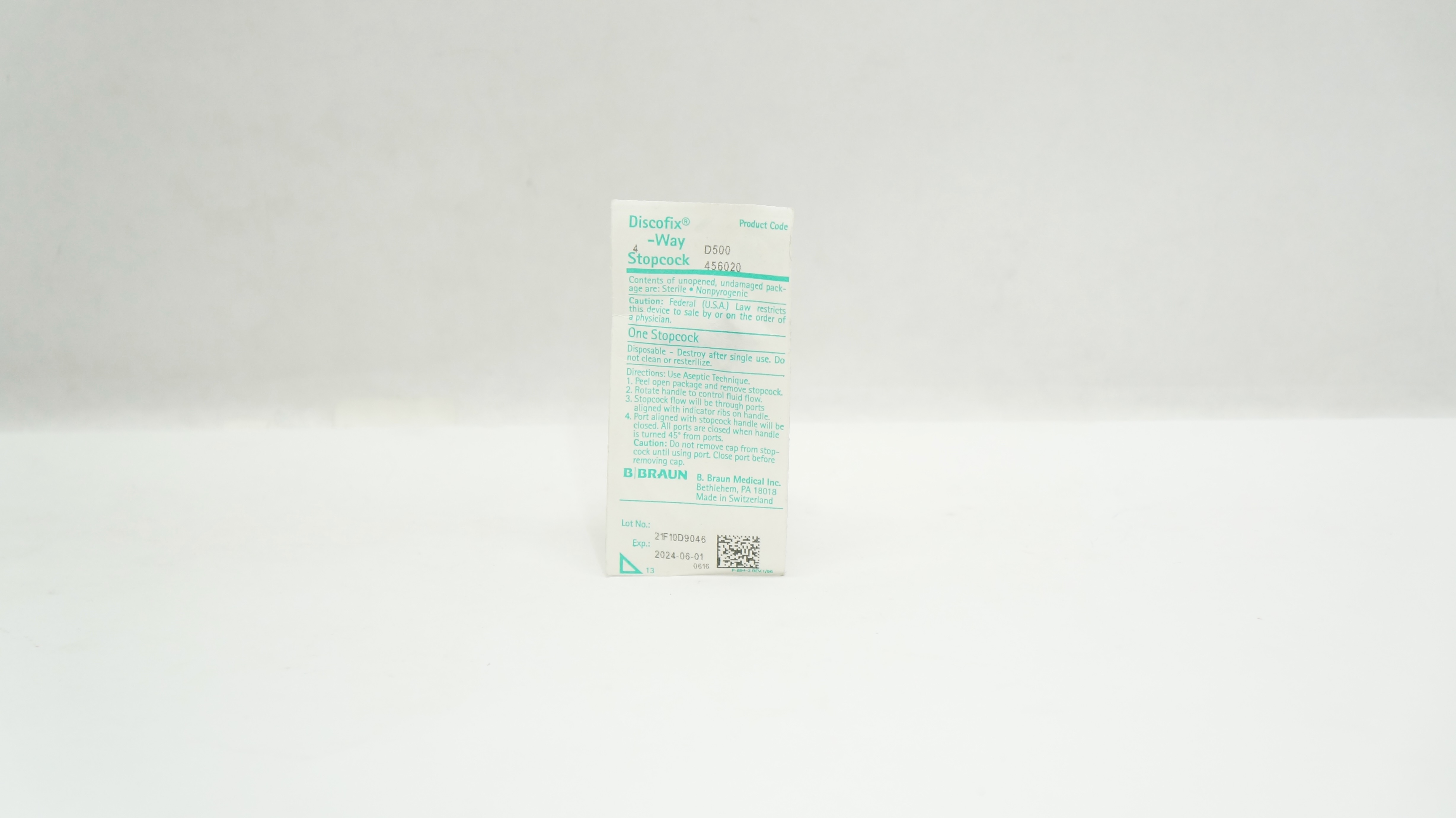 Braun 456020 Discofix 4-Way Stopcock