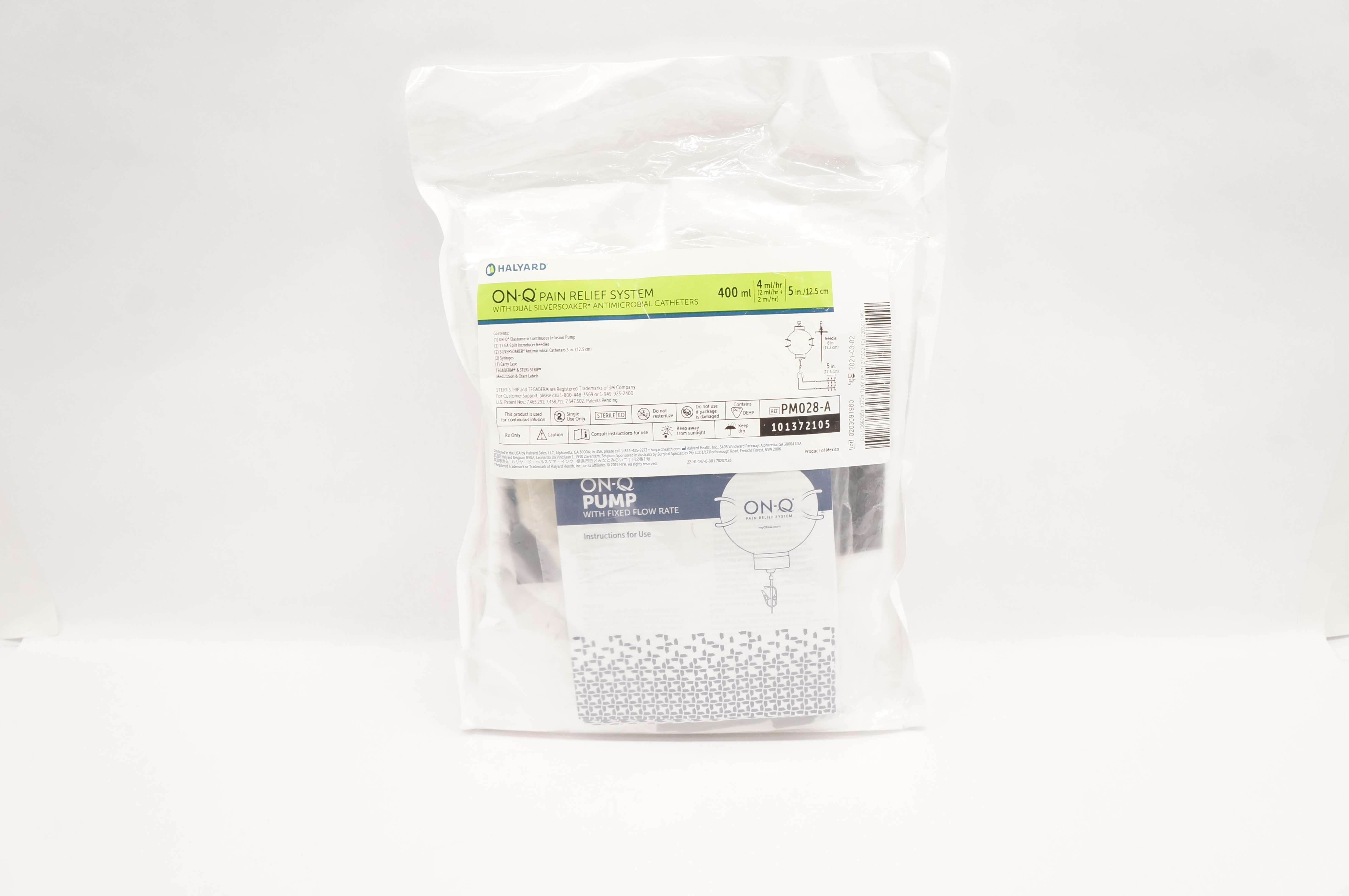 Halyard PM028-A ON-Q Pain Relief System 400ml 4ml x 5inch (x)
