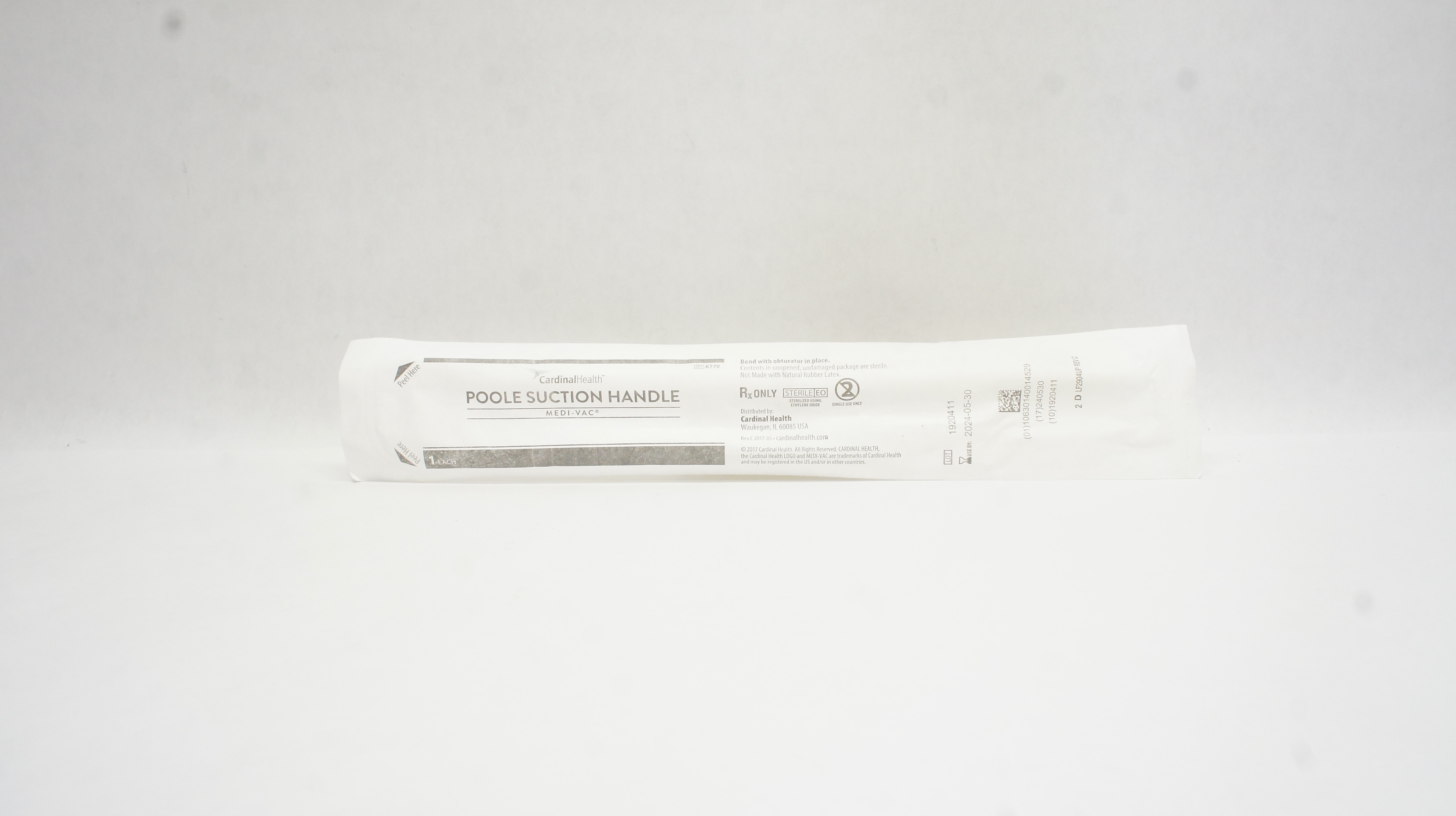 Cardinal Health K770 Medi-Vac Poole Suction Handle