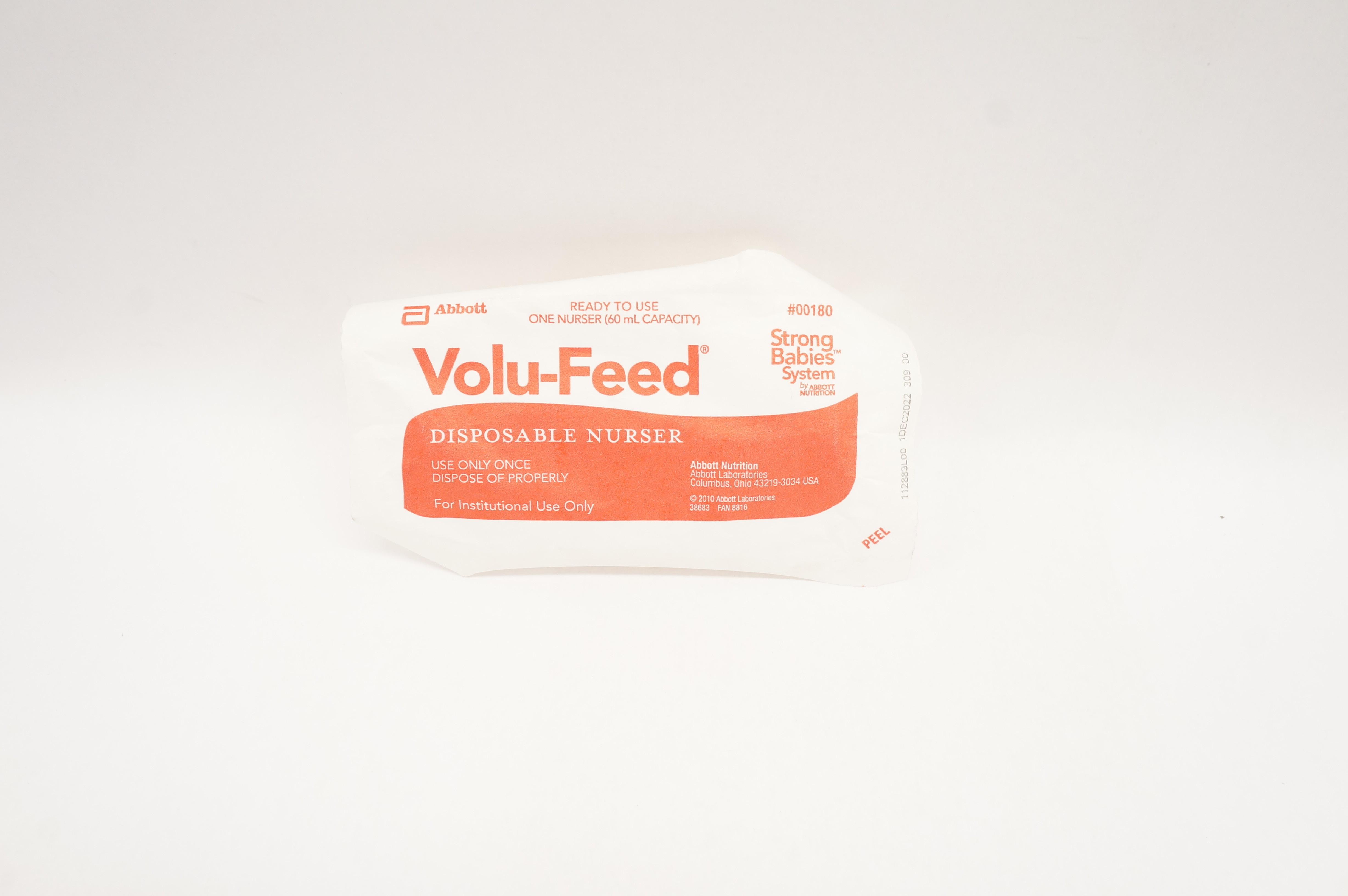 Abbott 00180 Strong Babies System Volu-Feed Disposable Nurser 60 mL