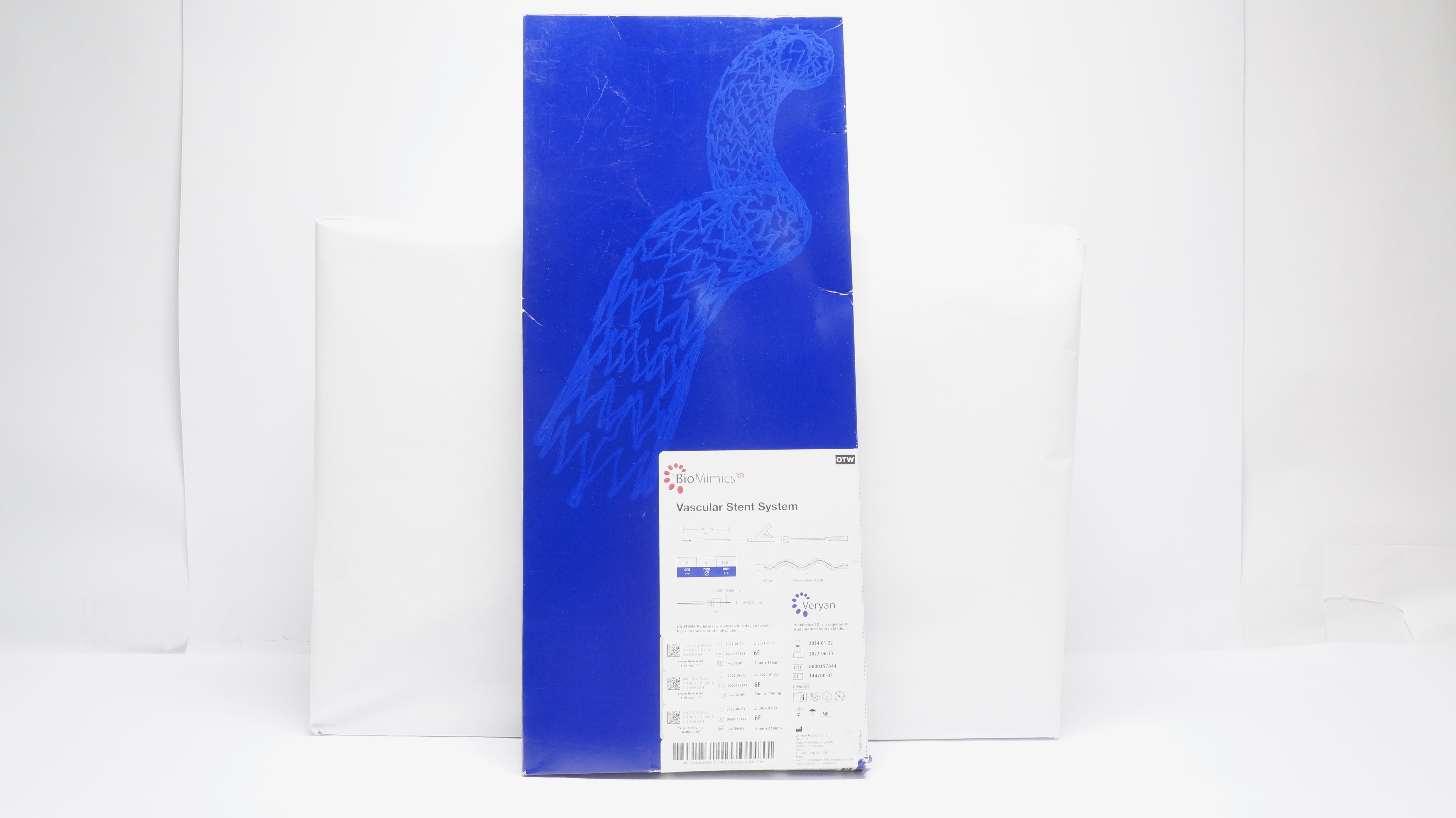 Veryan Medical 144700-05 Vascular Stent System 113cm x 5mm x 150mm, 6F (x)