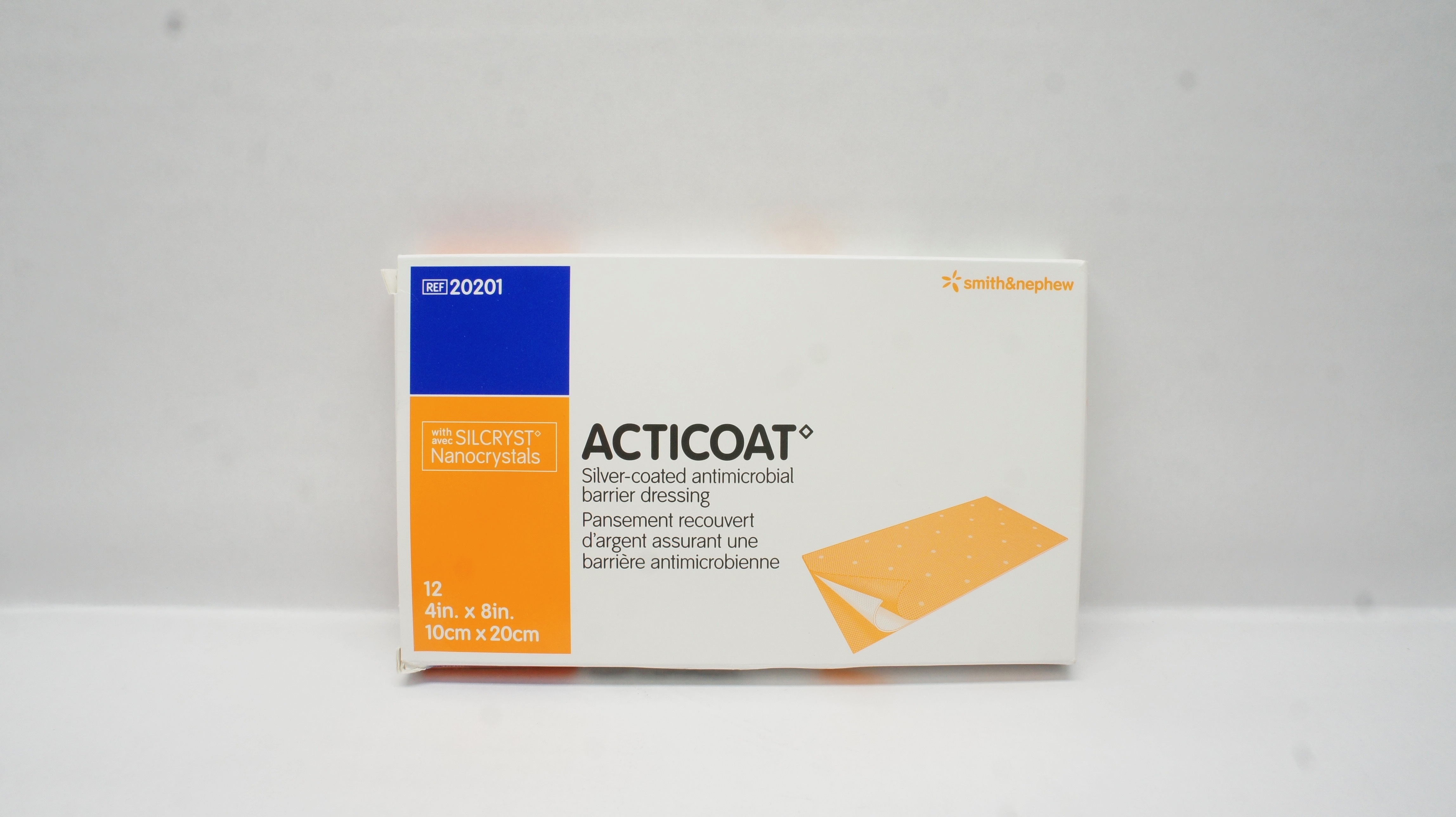 Smith&Nephew 20201 ACTICOAT Antimicrobial Dressing, 4 x 8inch