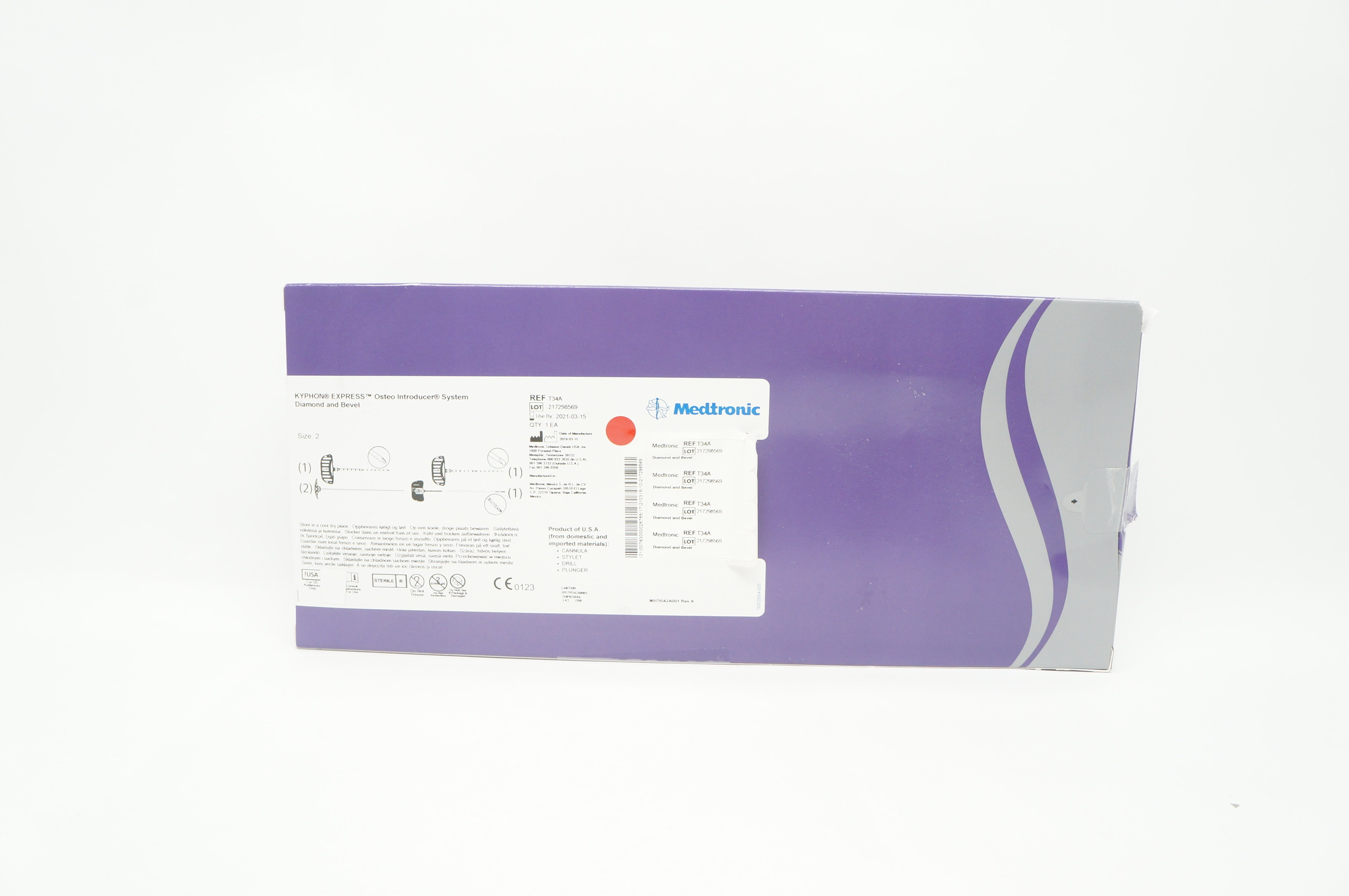 Medtronic T34A Kyphon Express Osteo Introducer System Diamond & Bevel, Size 2(x)