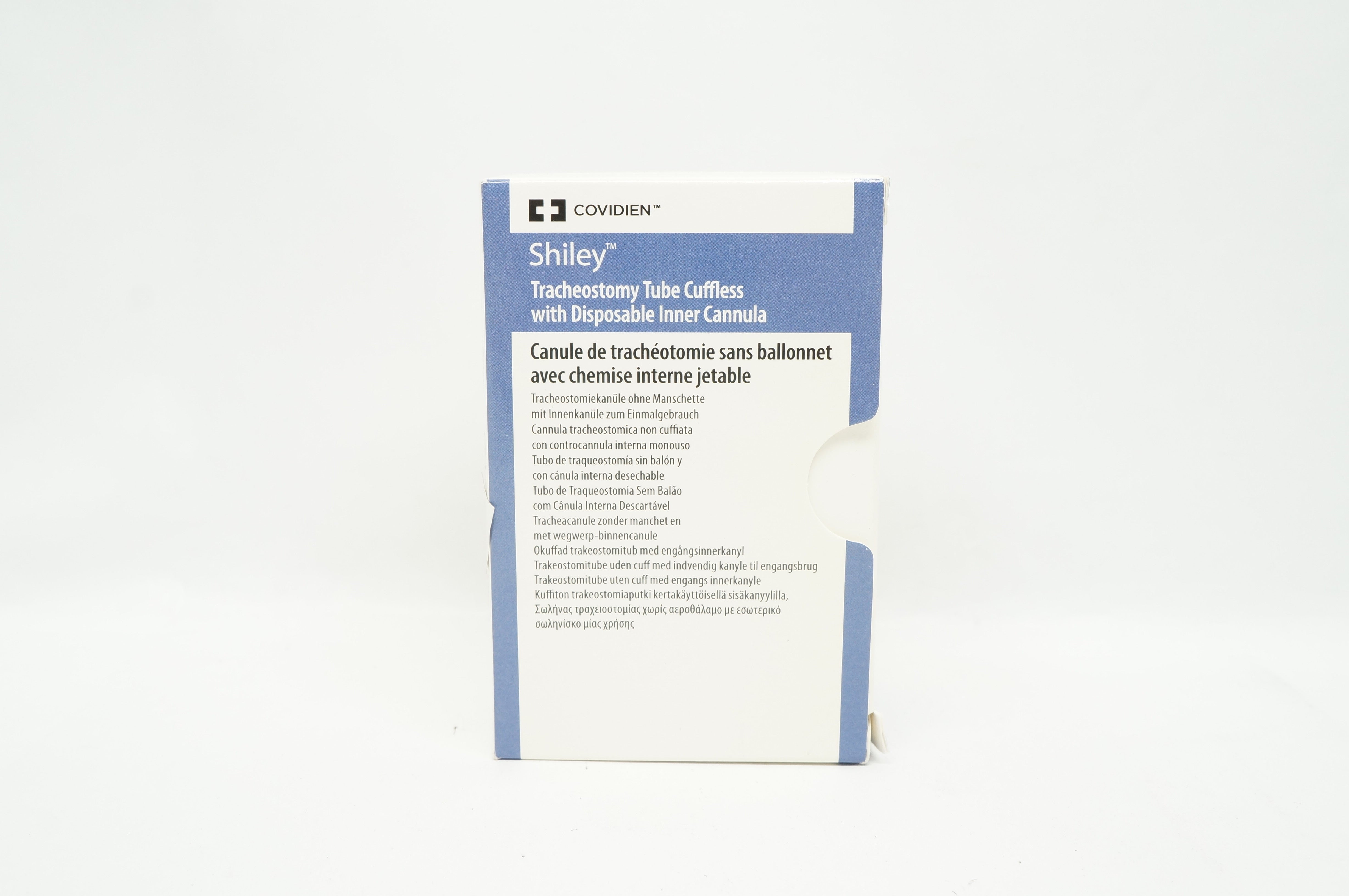 Covidien 8DCFS Shiley Tracheostomy Tube Cuffless 7.6mm ID x 12.2mm OD x 79mm (x)