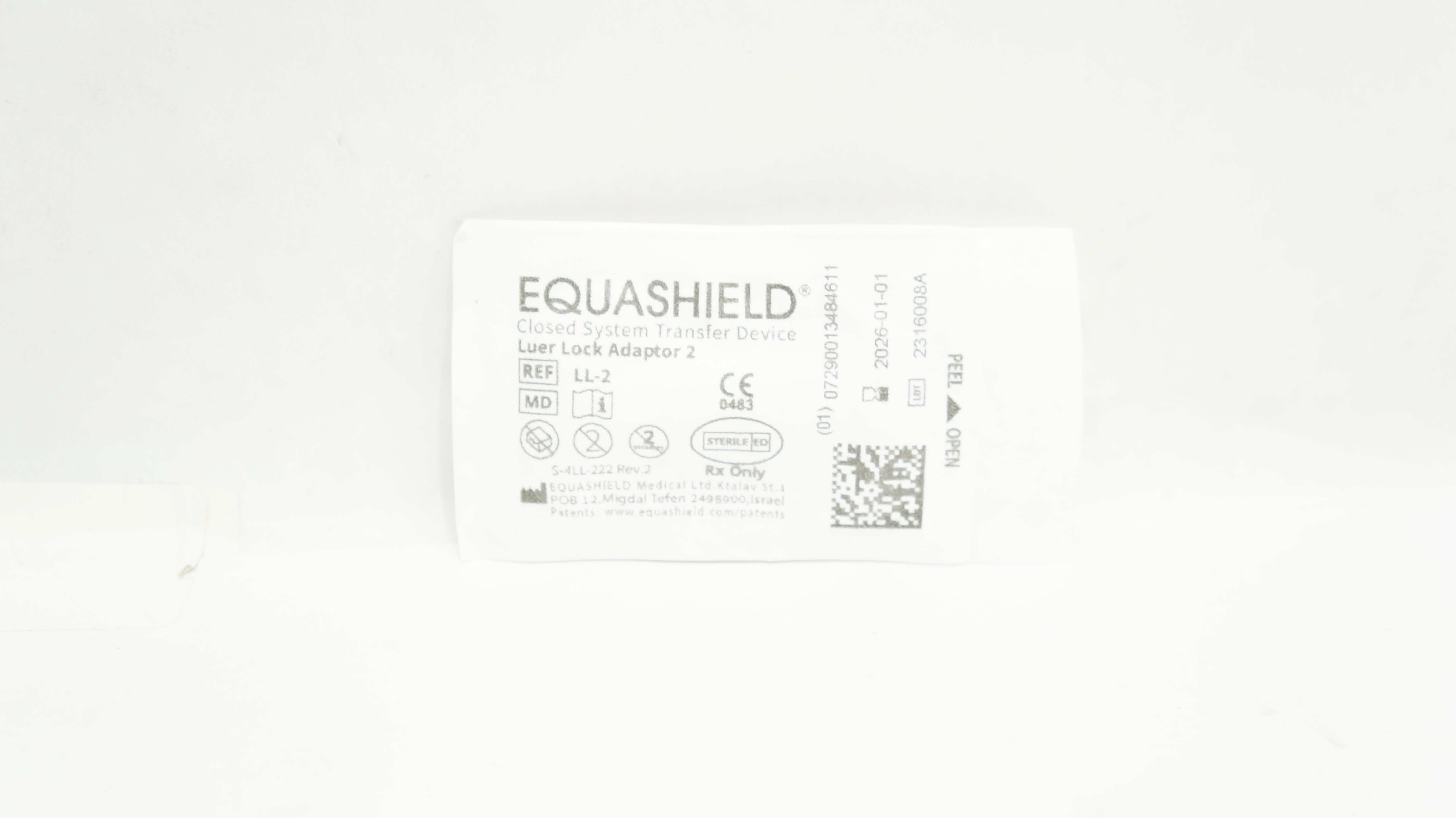 Equashield LL2 Closed System Transfer Device Luer Lock Adaptor 2