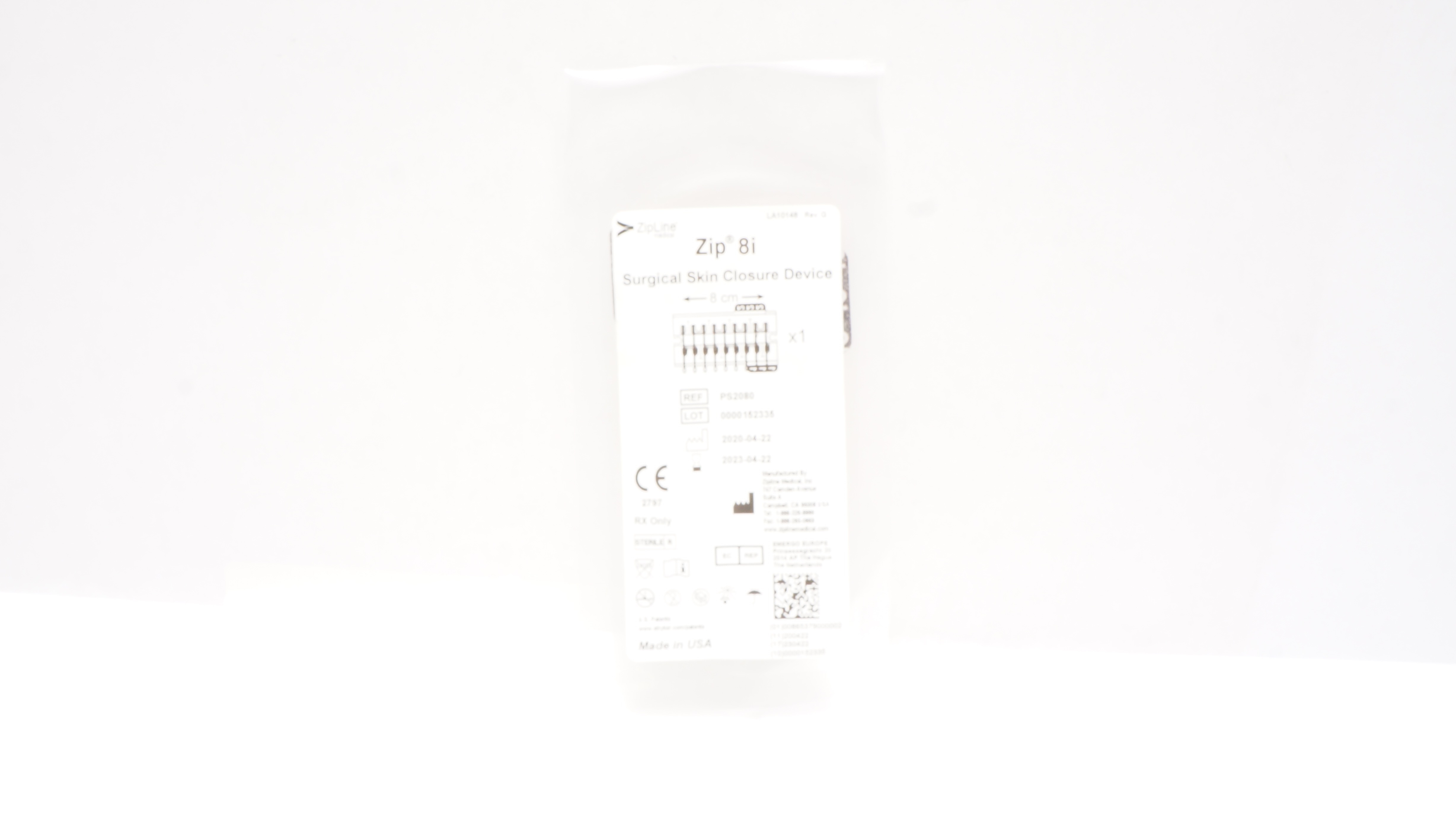 Stryker PS2080 Zip 8i Surgical Skin Closure Device 8cm (x)