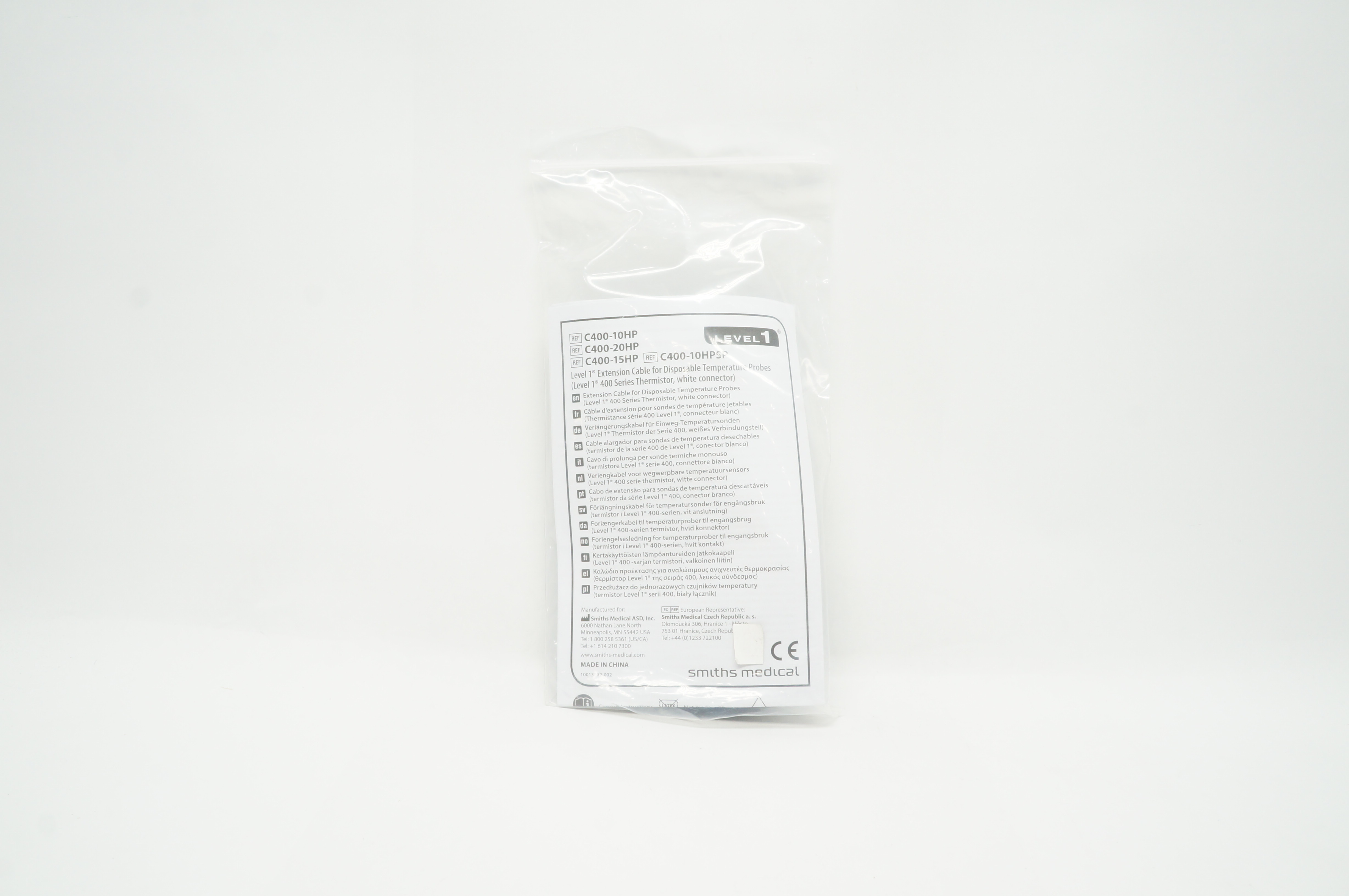 Smiths Medical C400-10HP Extension Cable for Disposable Temperature Probes