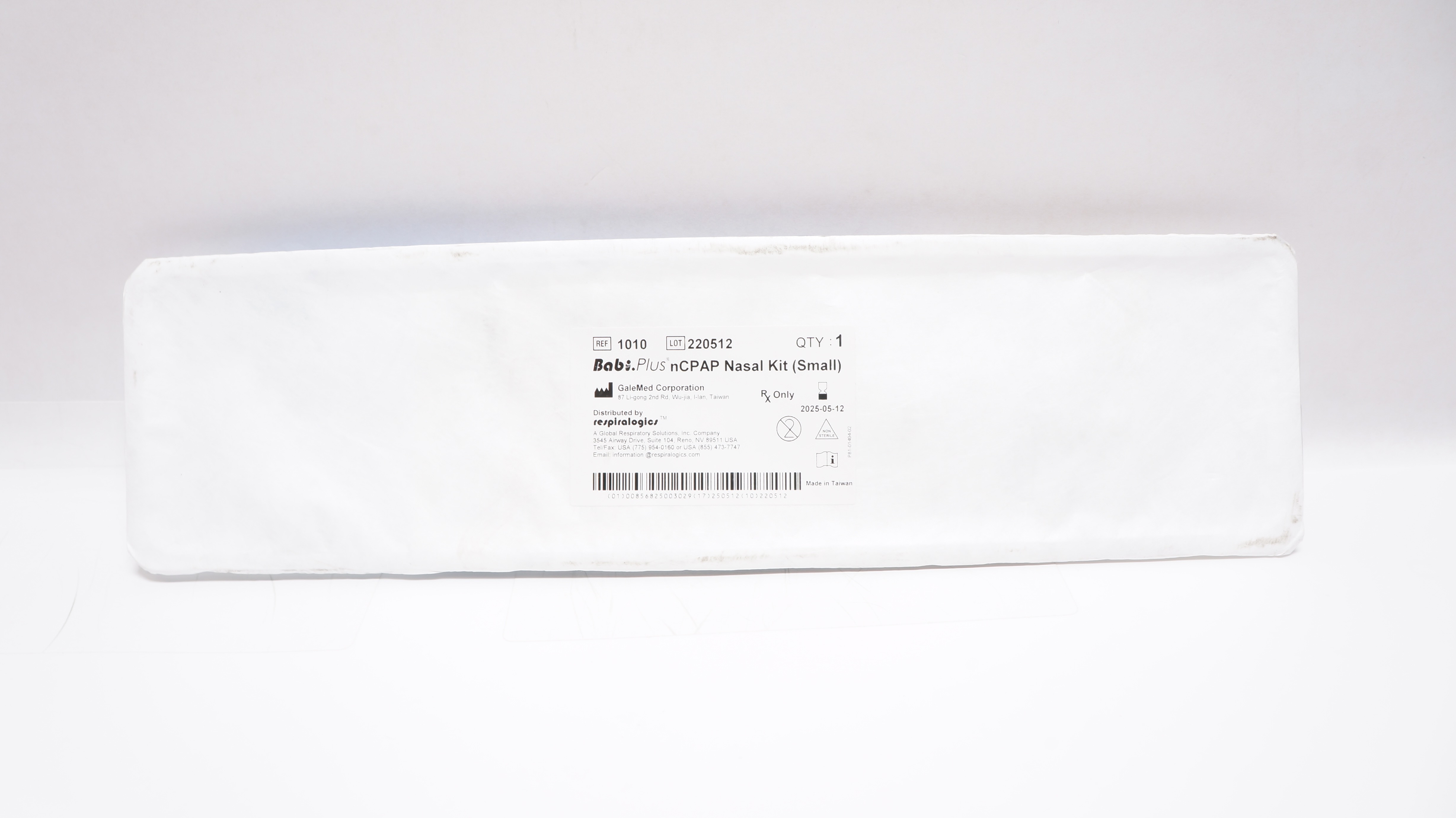 GaleMed 1010 Respiralogics Babi.Plus nCPAP Nasal Kit, Small