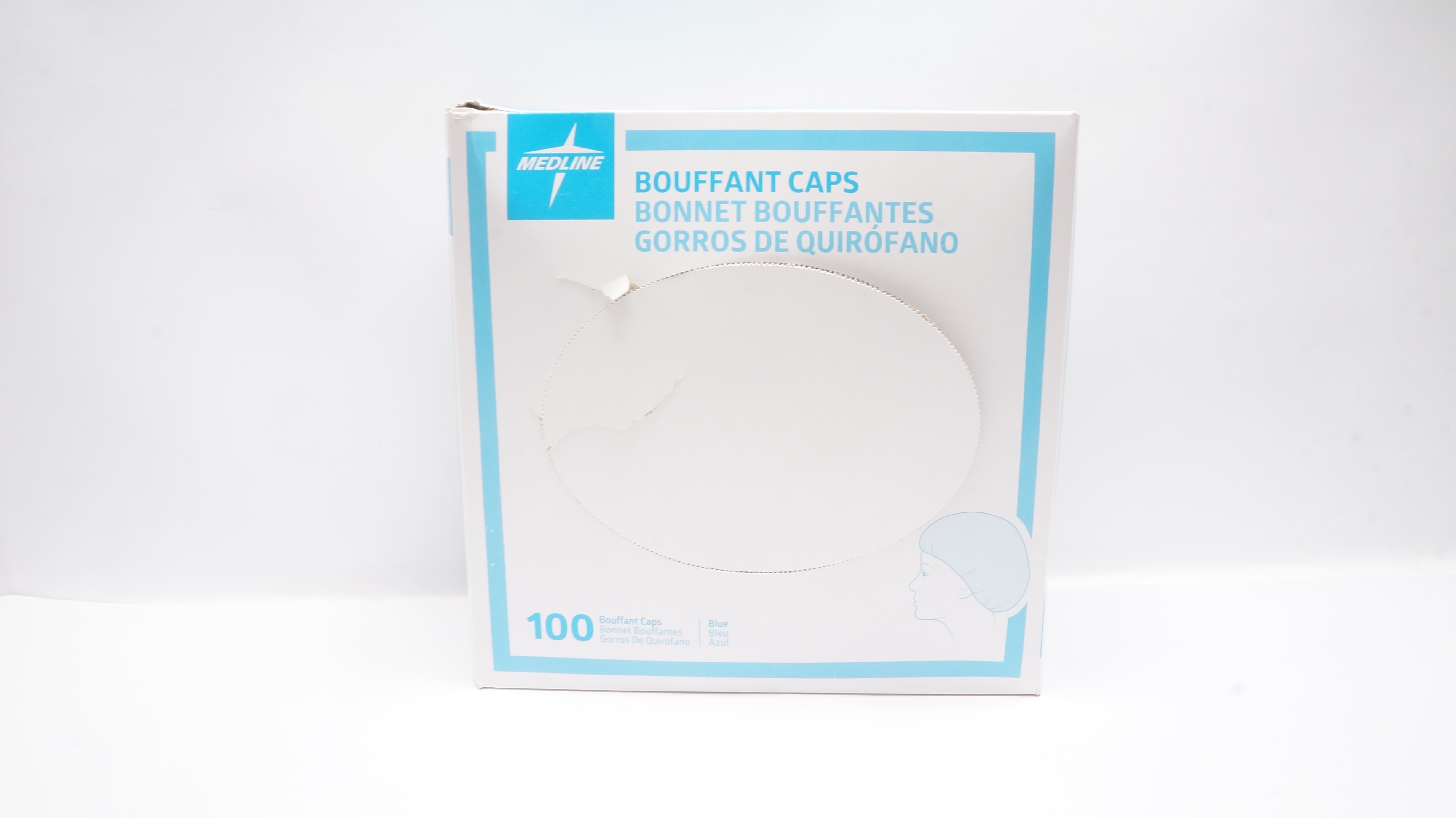 Medline NON30233B Bouffant Caps Large 24inch - Box of 100