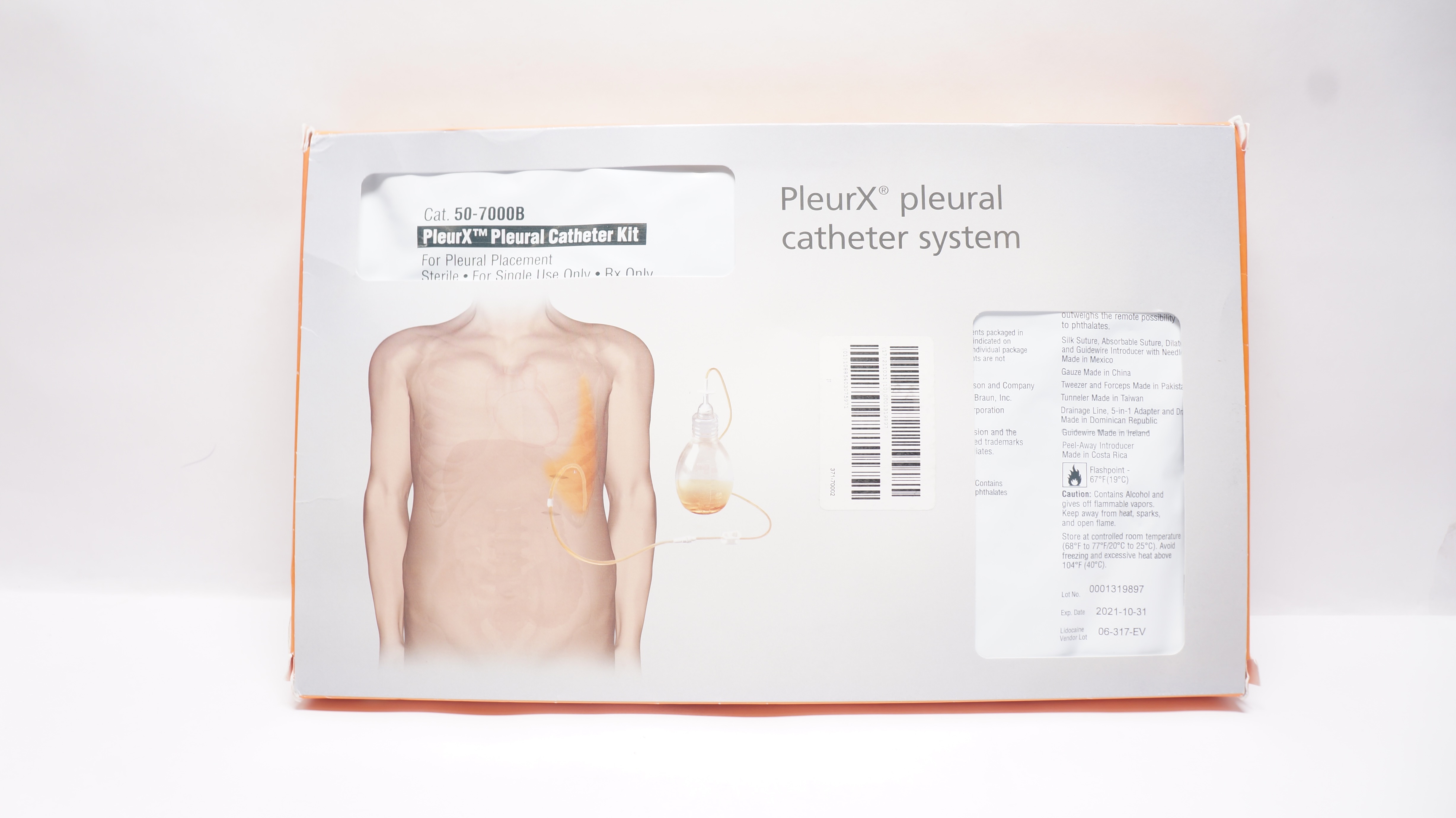 CareFusion 50-7000B PleurX Pleural Cath. Kit (x)