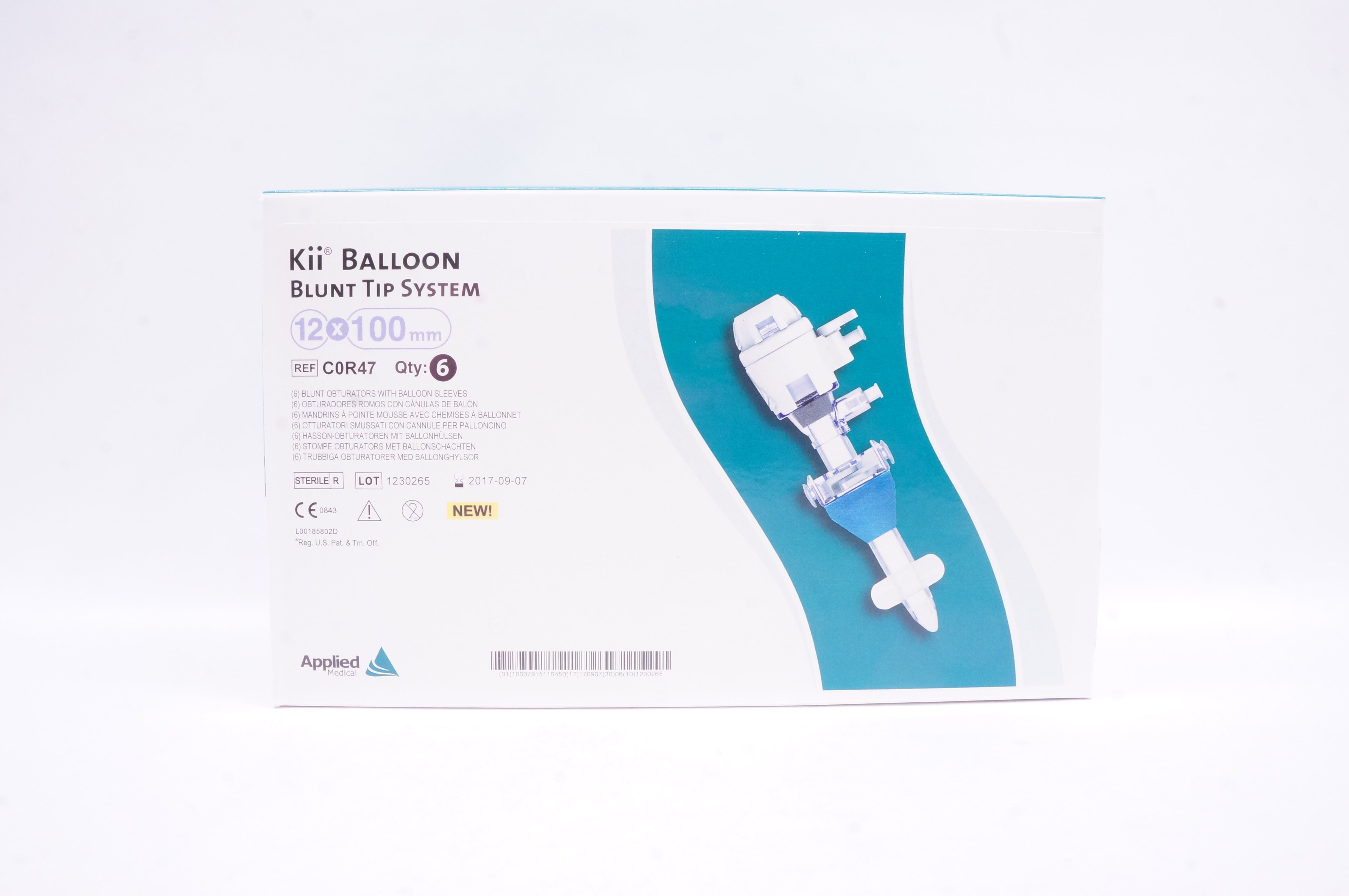 Applied Medical C0R47 Kii Balloon Blunt Tip System 12 x 100mm (x) - Box of 6