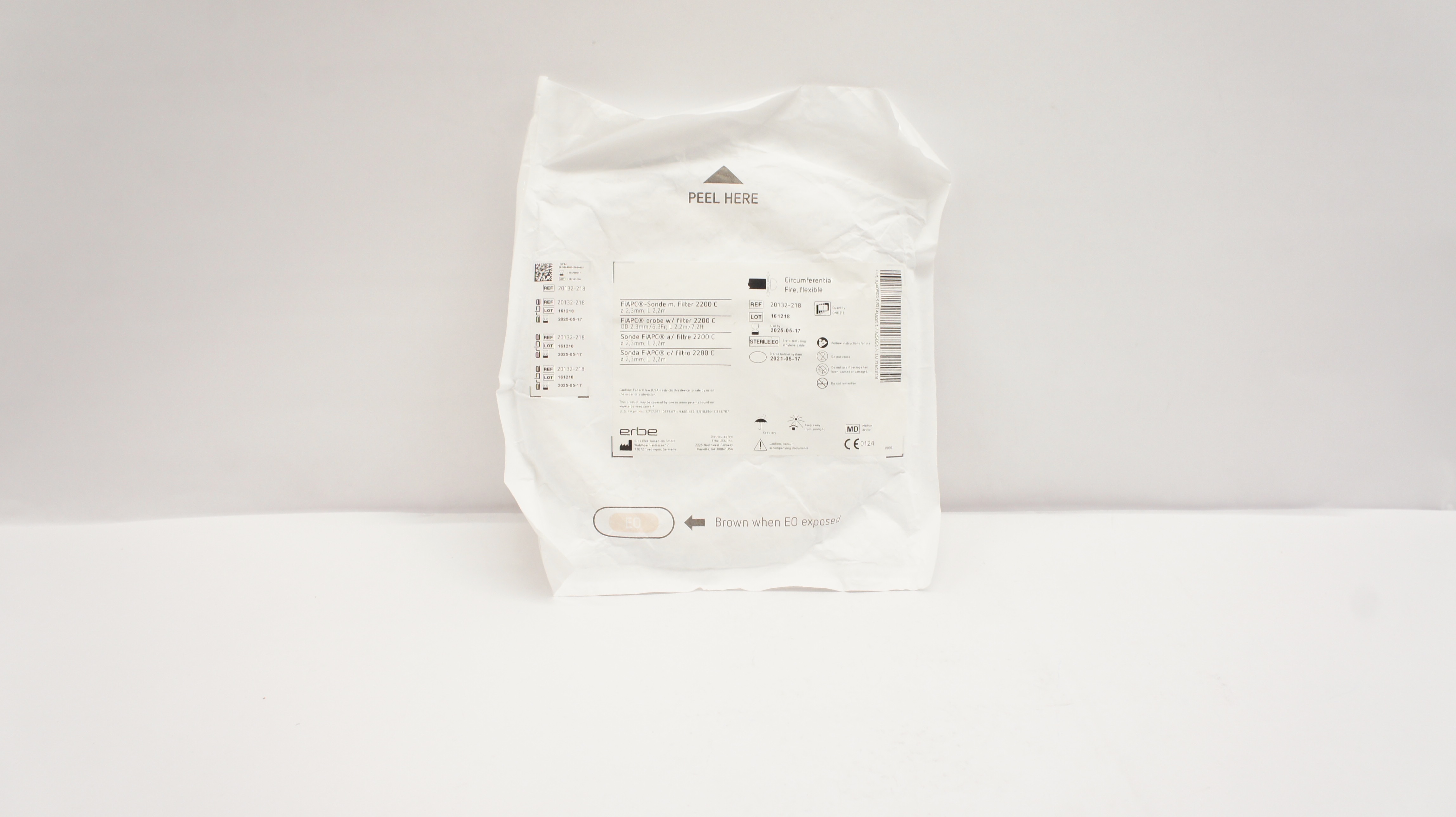 ERBE 20132-218 Circumferential Fire Flexible OD 2.3mm x 6.9Fr L 2.2m x 7.2ft