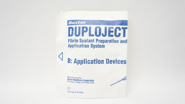 Baxter Duploject Fibrin Sealant Preparation Application System
