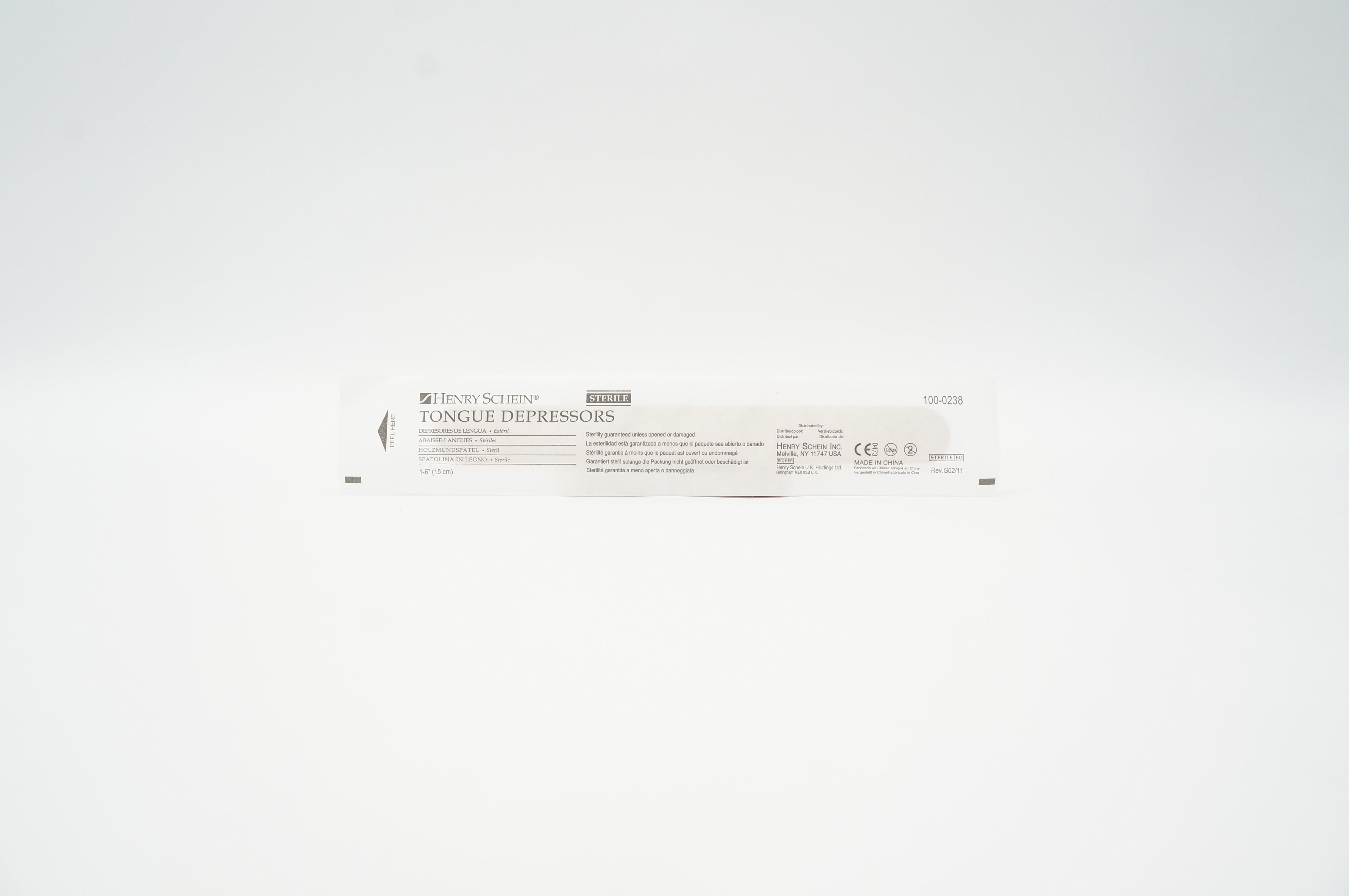 Henry Schein 100-0238 Tongue Depressors 1-6inch