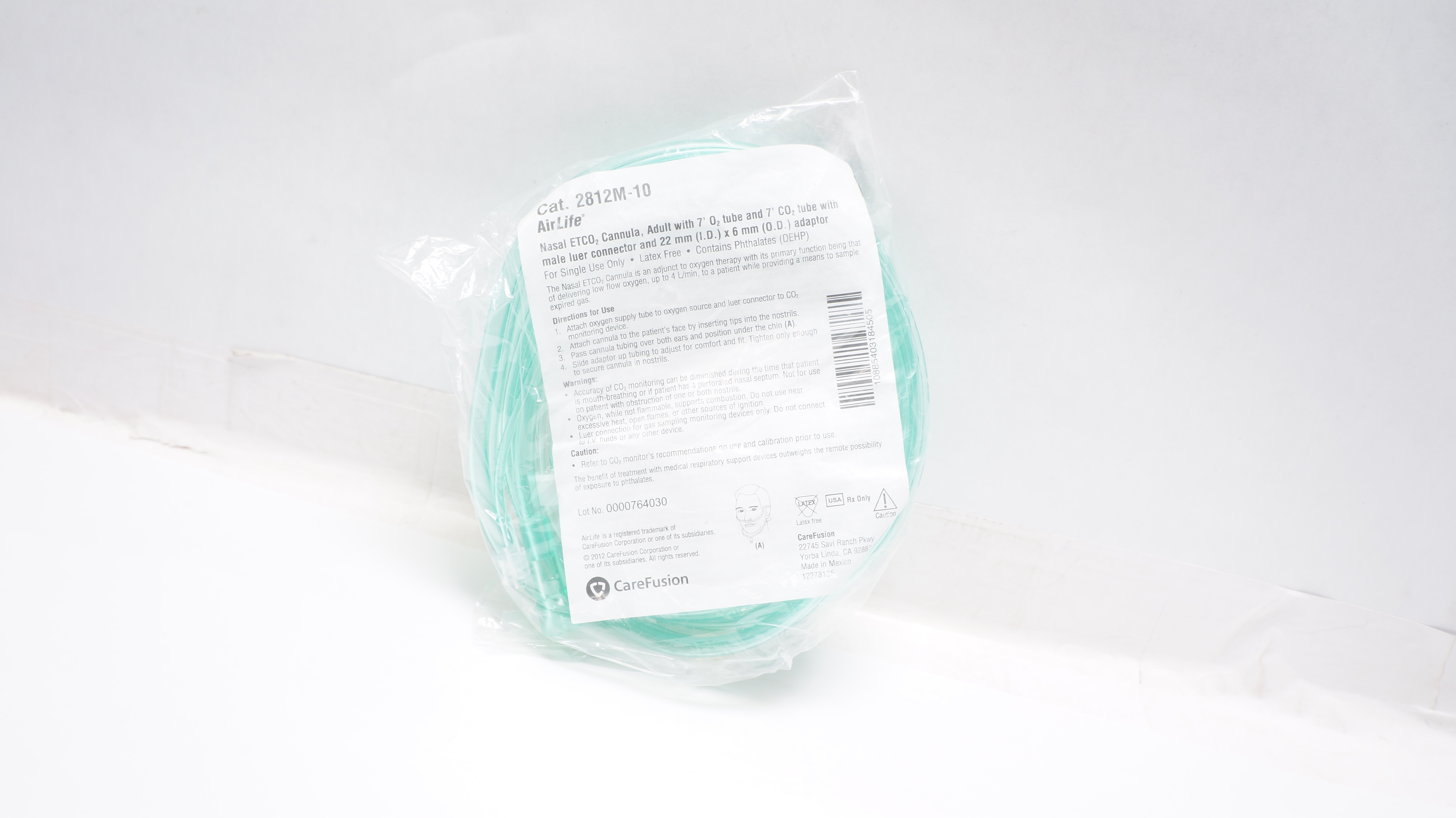 CareFusion 2812M10 AirLife Nasal ETCO2 Cannula Adult